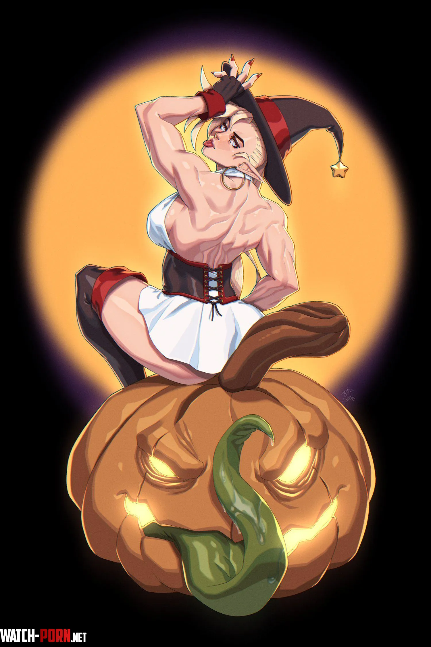Pumpkin Witch R62art by TheTMoneyMan
