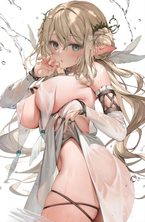 Thumbnail Discover the Artistic Beauty of a Soaking Wet Elf by marxsander2016 - Ecchi