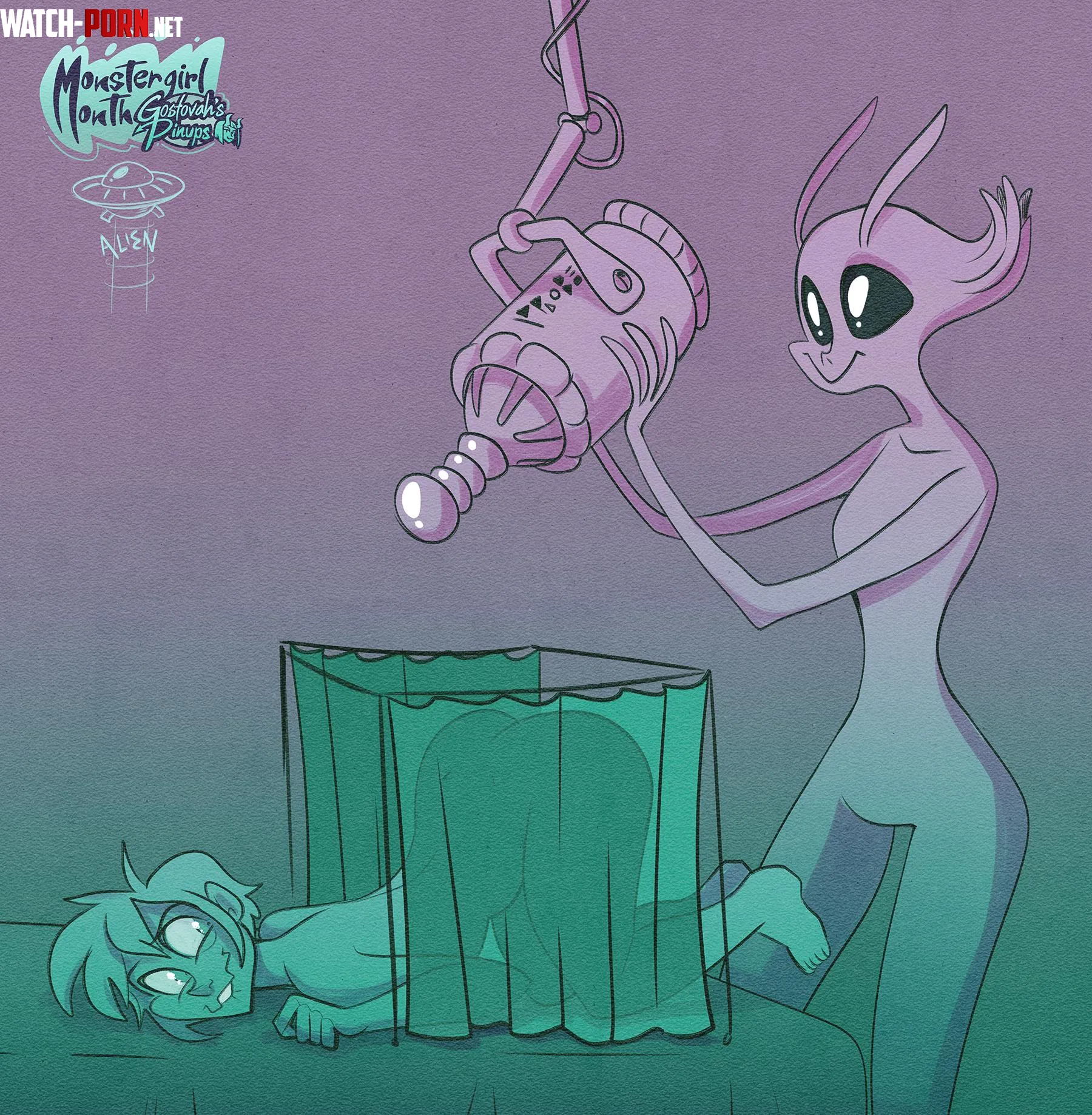 Monstergirl Month Day 23  Alien by gostovah
