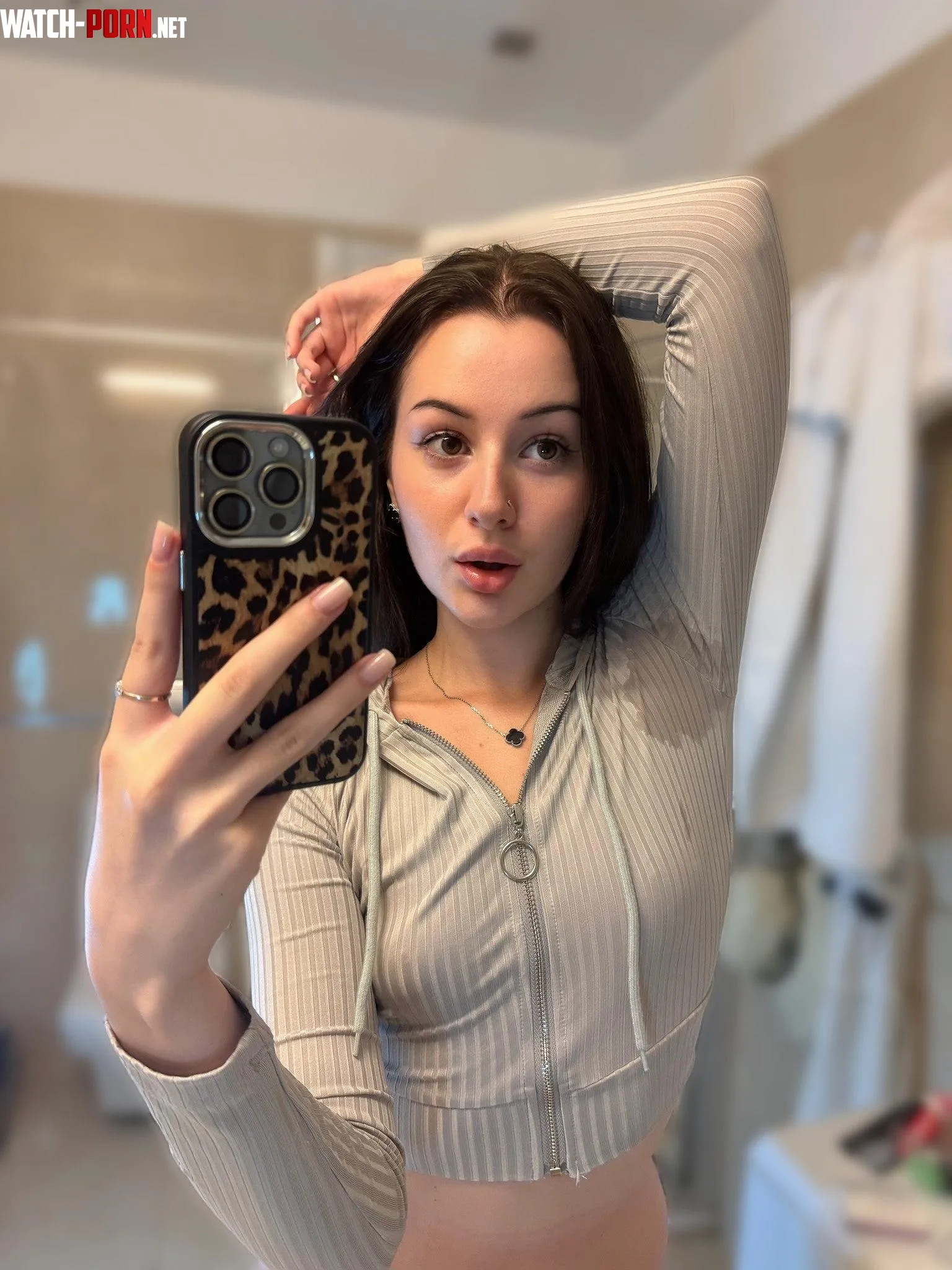 selfies in the mirror with wet armpits by Foxy_Woman