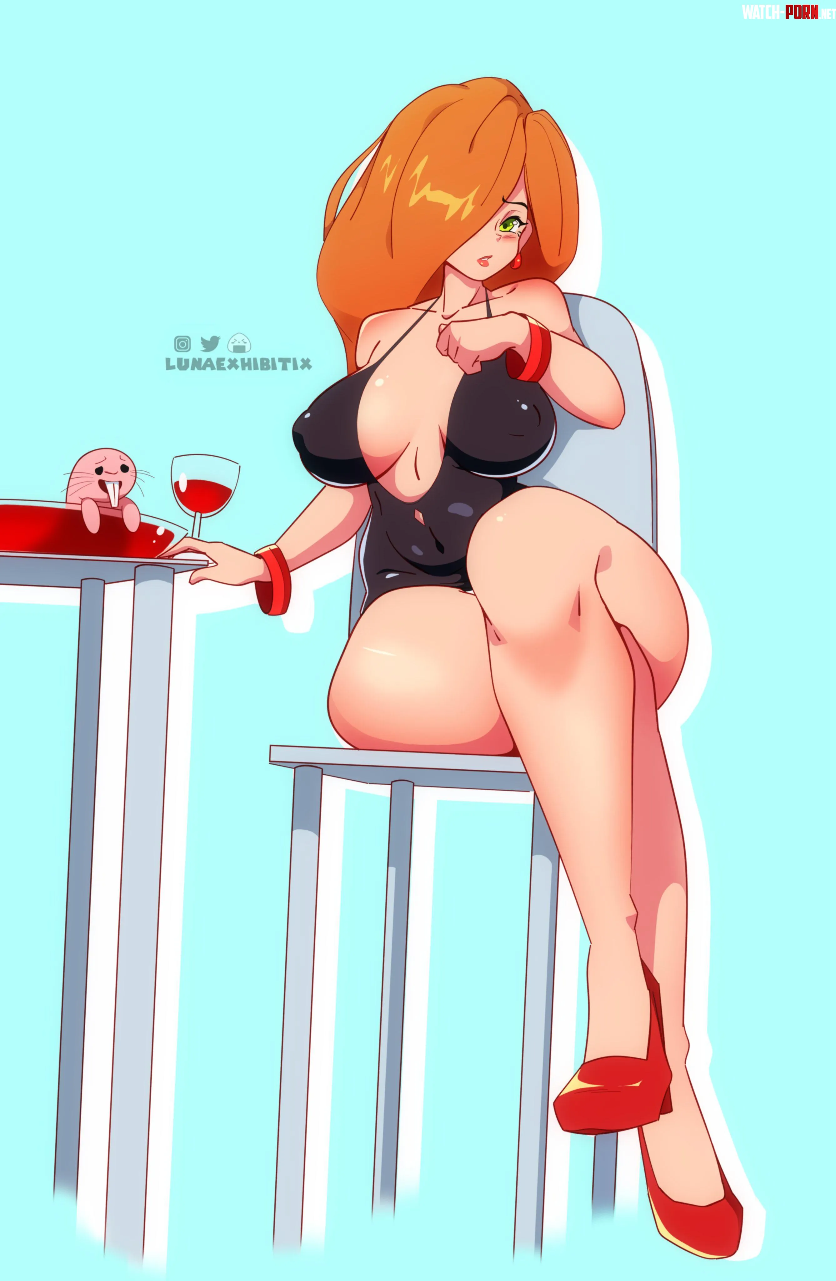 Kim Possible really grew into her dress Kim Possible LunaExHibitix by AyoSimp87