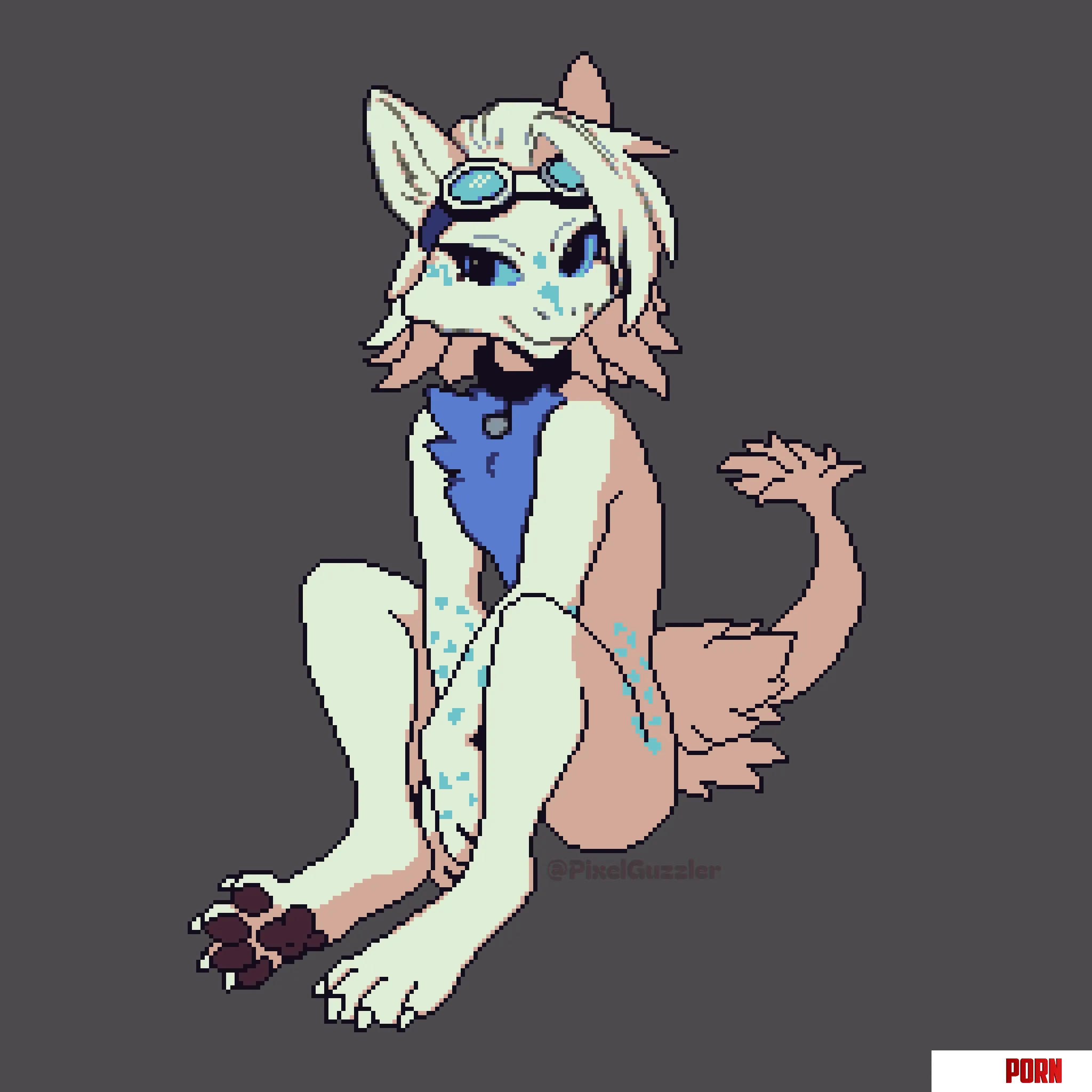 Drawing of TierOneBoots VRChat avatar      oc by PixelGuzzler