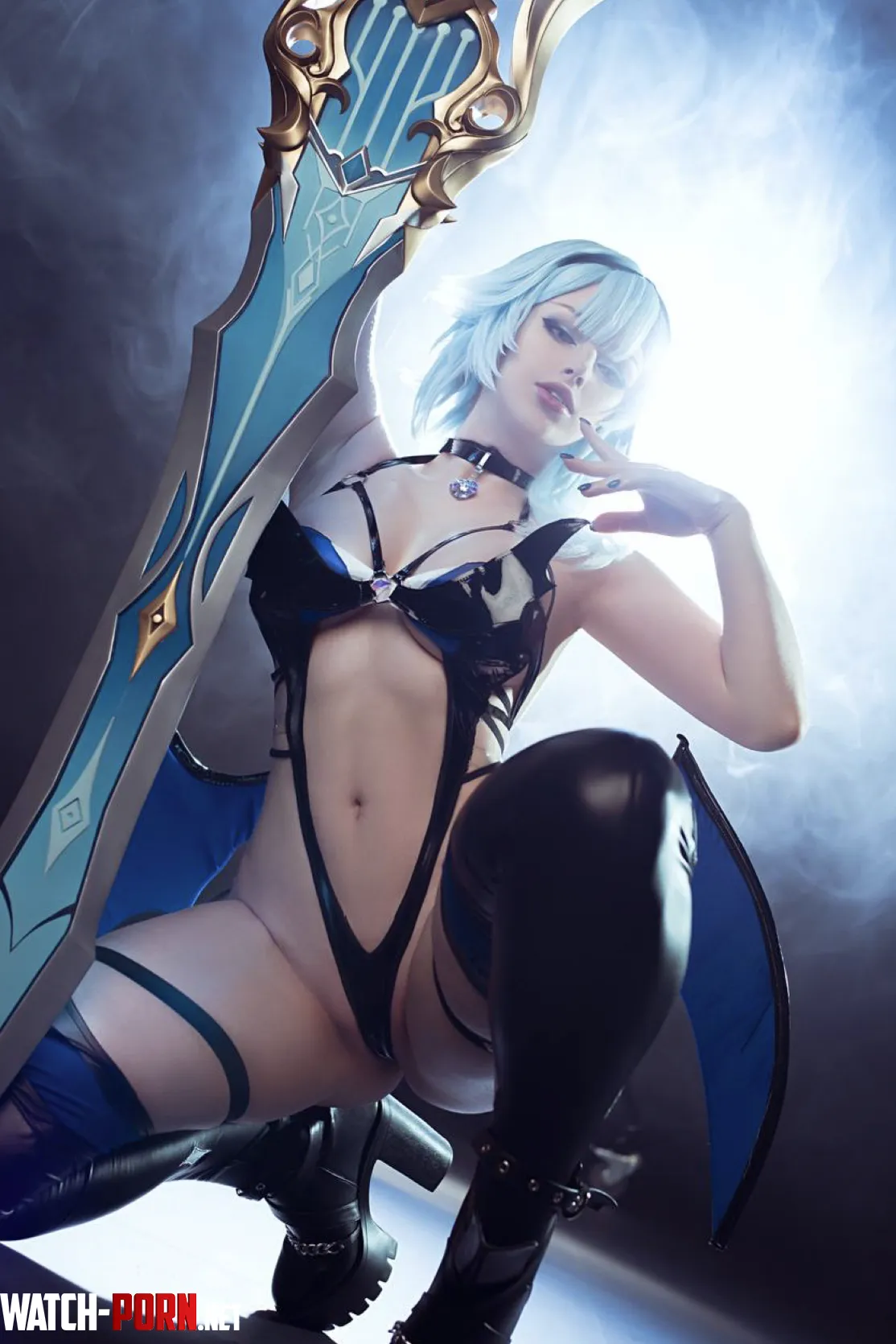 Eula demon version by LadyMelamori from Genshin impac by _Velvet_Violet_