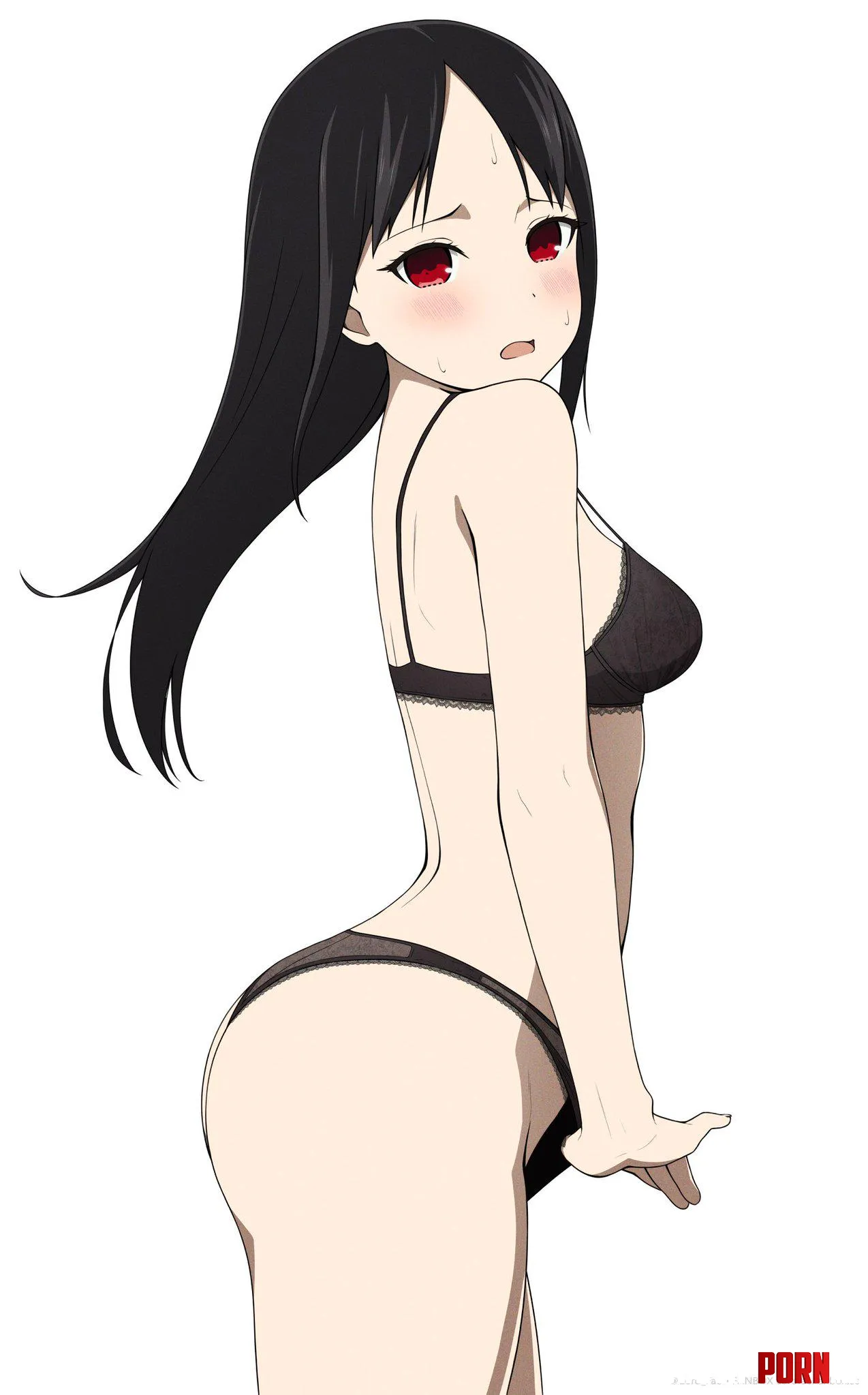 Black underwear Kaguya sama  by destinyherowolf