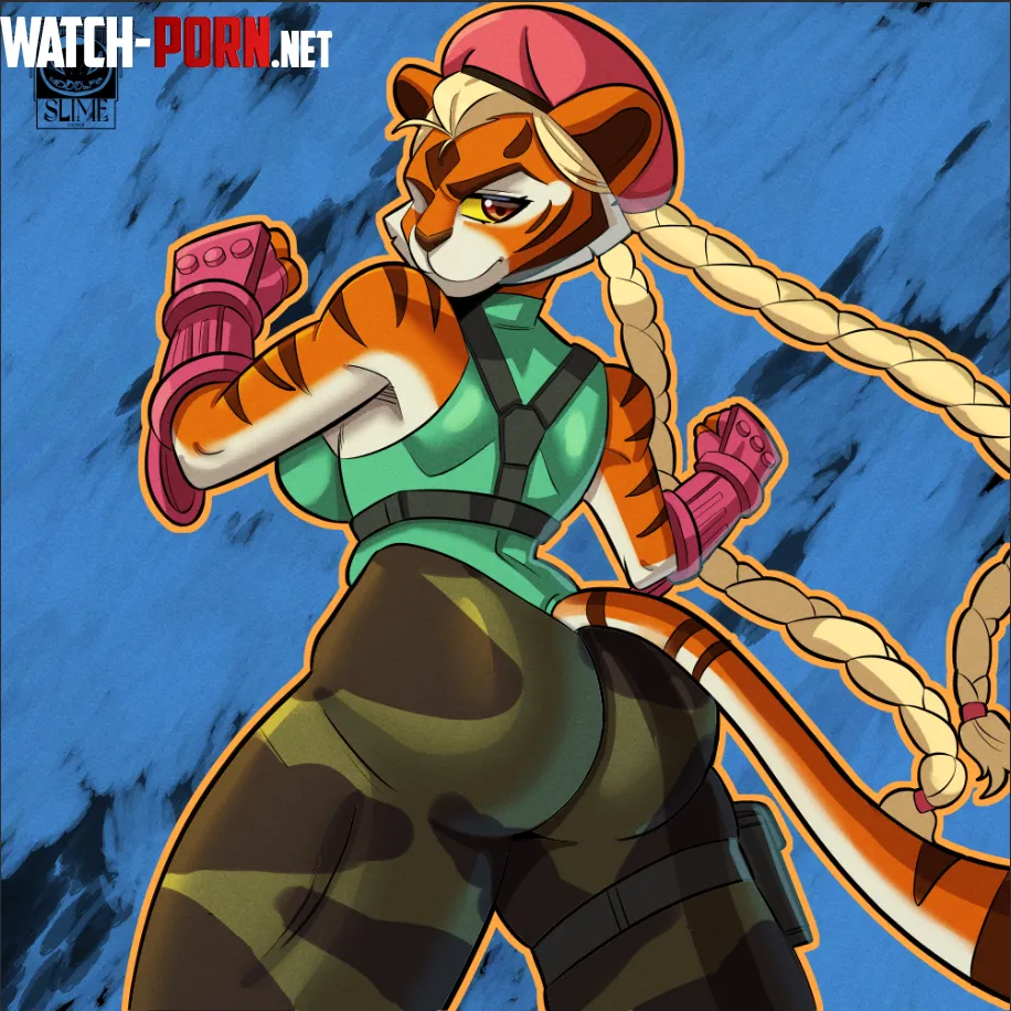  What if Cammy from StreetFighter was a fierce furry tigress Art by me by rodolfoslime