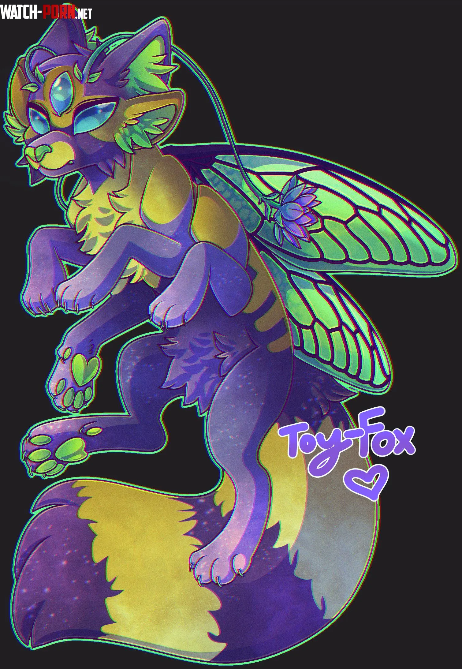 My part of a trade with an irl friend art by me by toy-fox