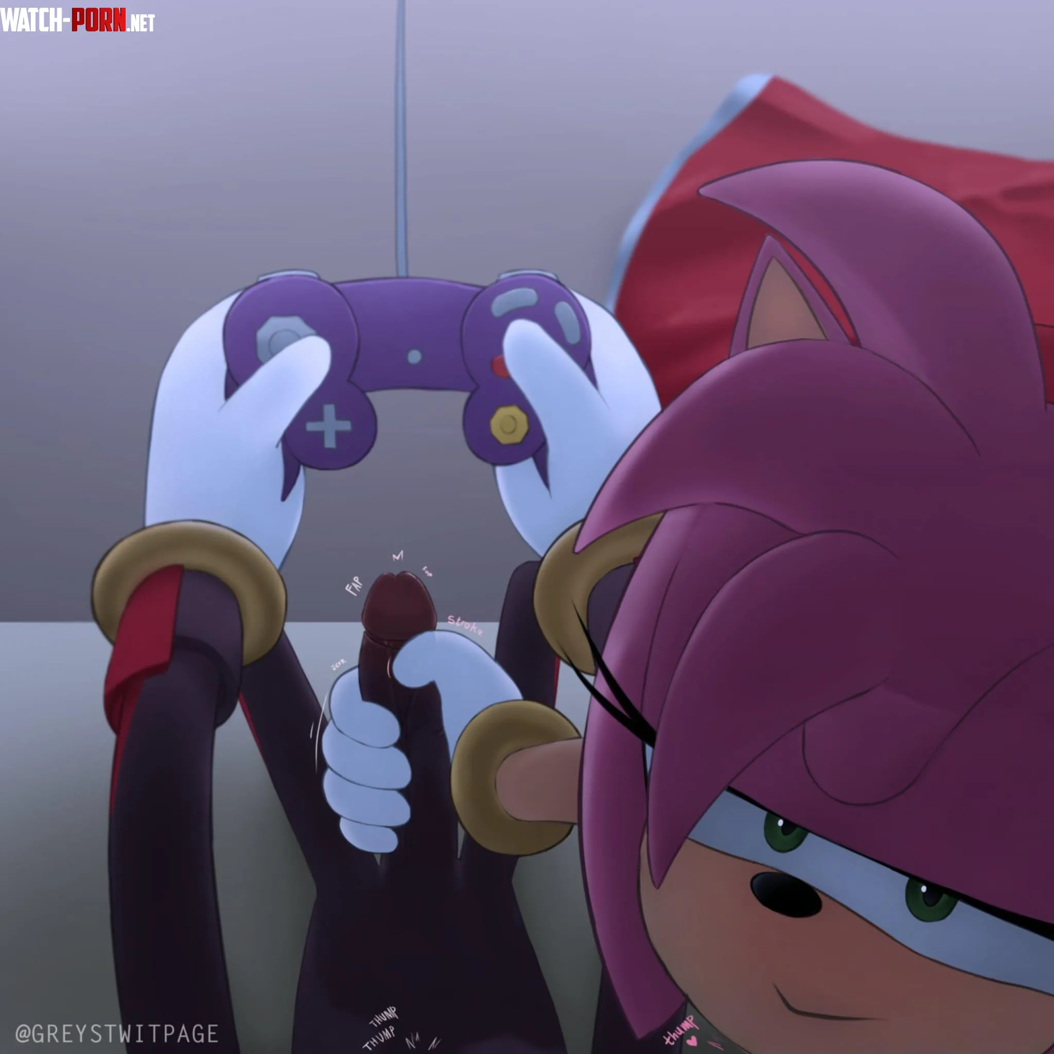Amy has her own controller GREYSTWITPAGE by Post_It_Boy