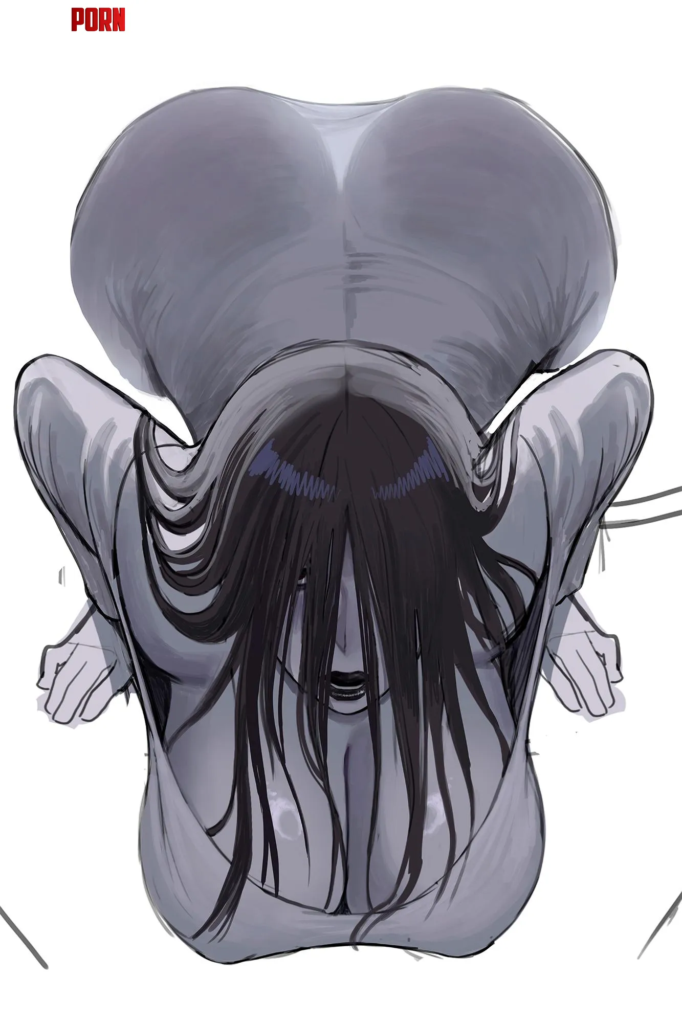 thiccc Sadako The Ring by Zewen_Senpai