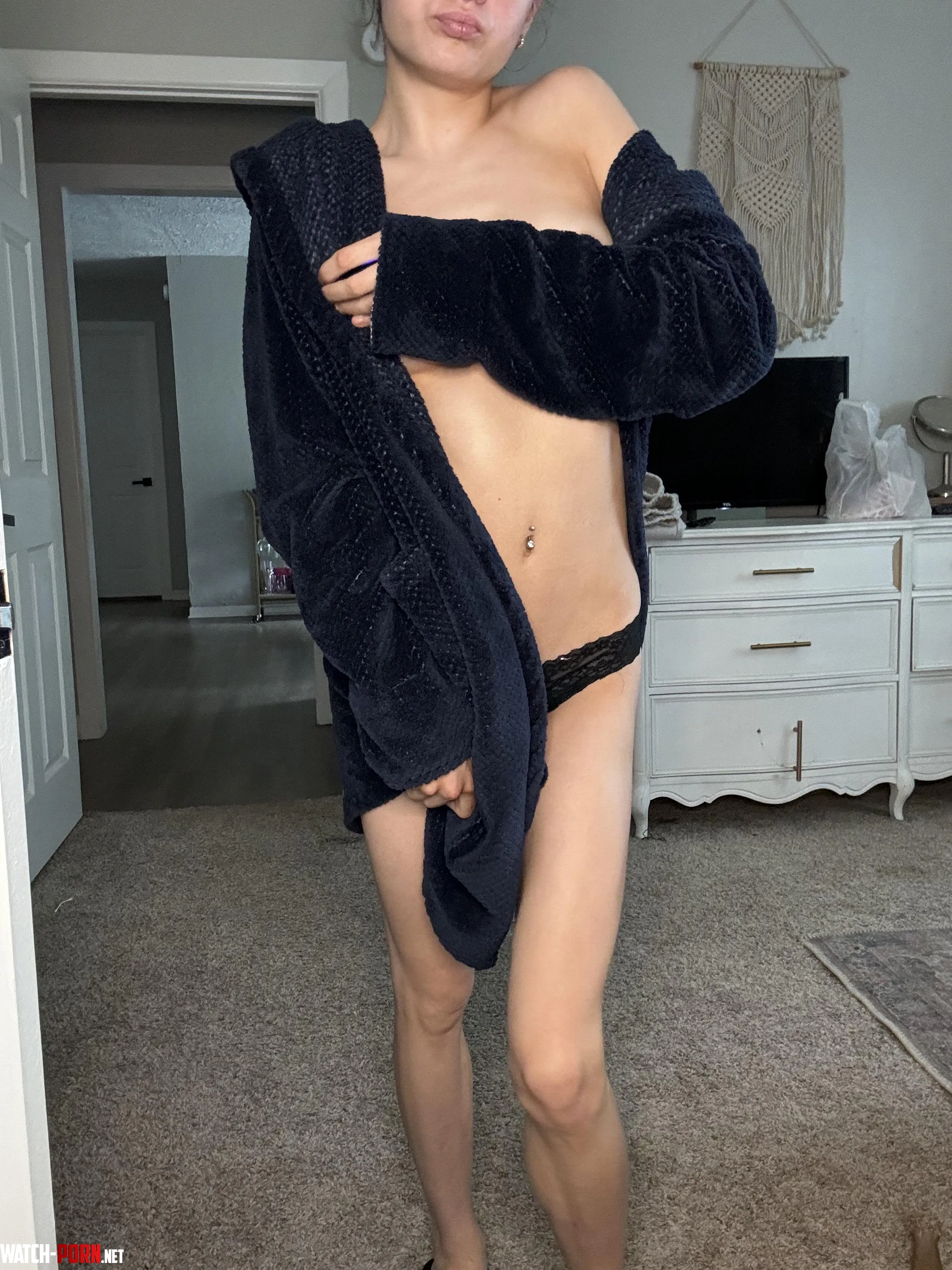 my robe would look better on the floor  by trixie_xo