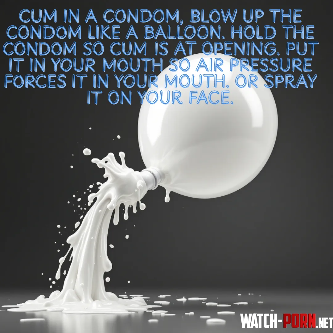 Blow out condom task by KarenMilwell