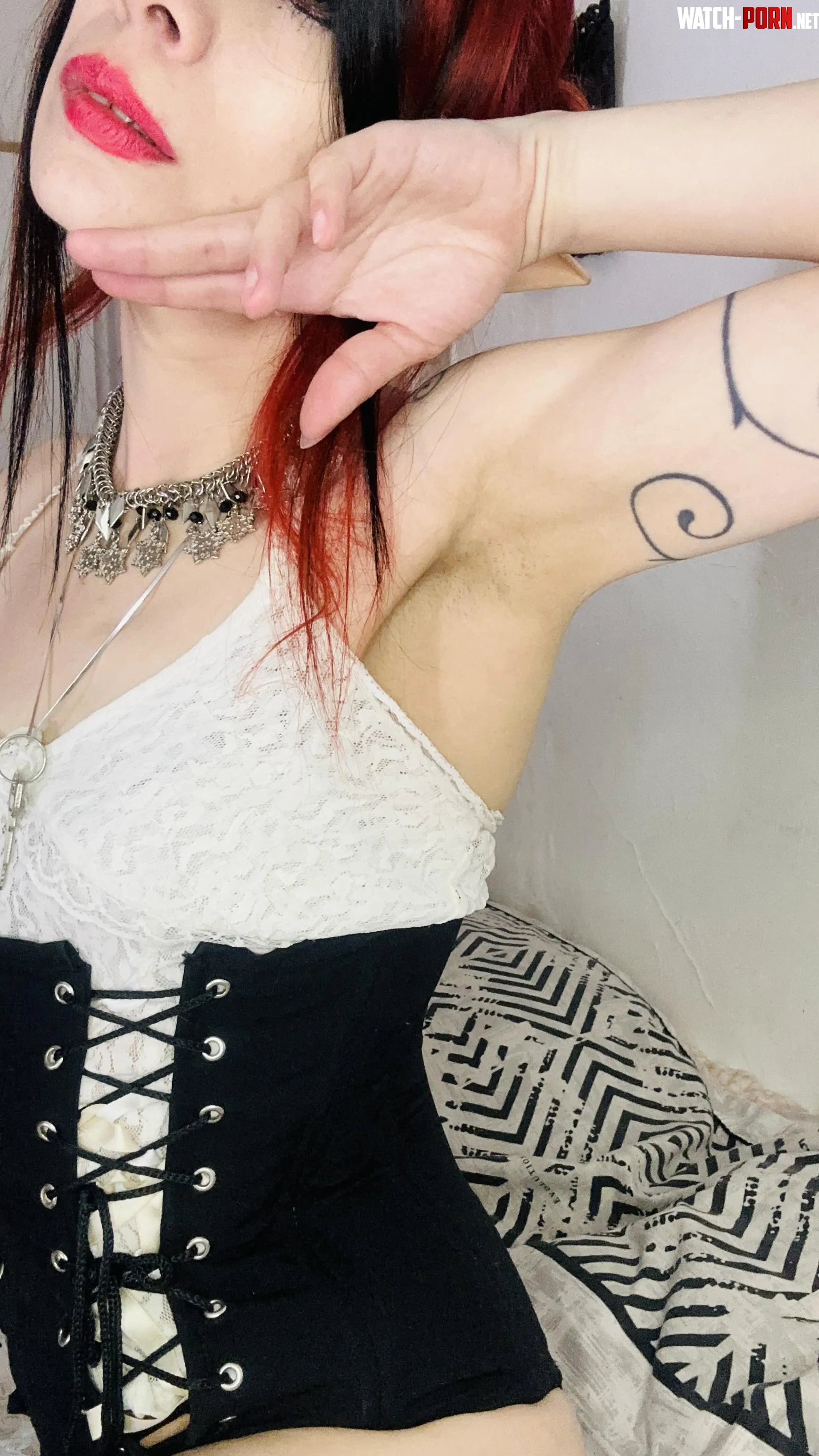 I like how you get excited when you see my armpits by accident by The_Red_fox_road