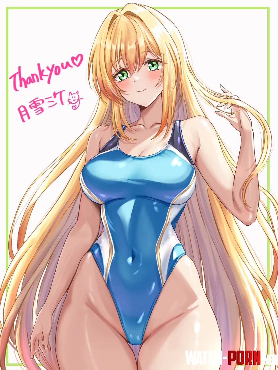 Blue Competition Swimsuit  by CheetahSperm18