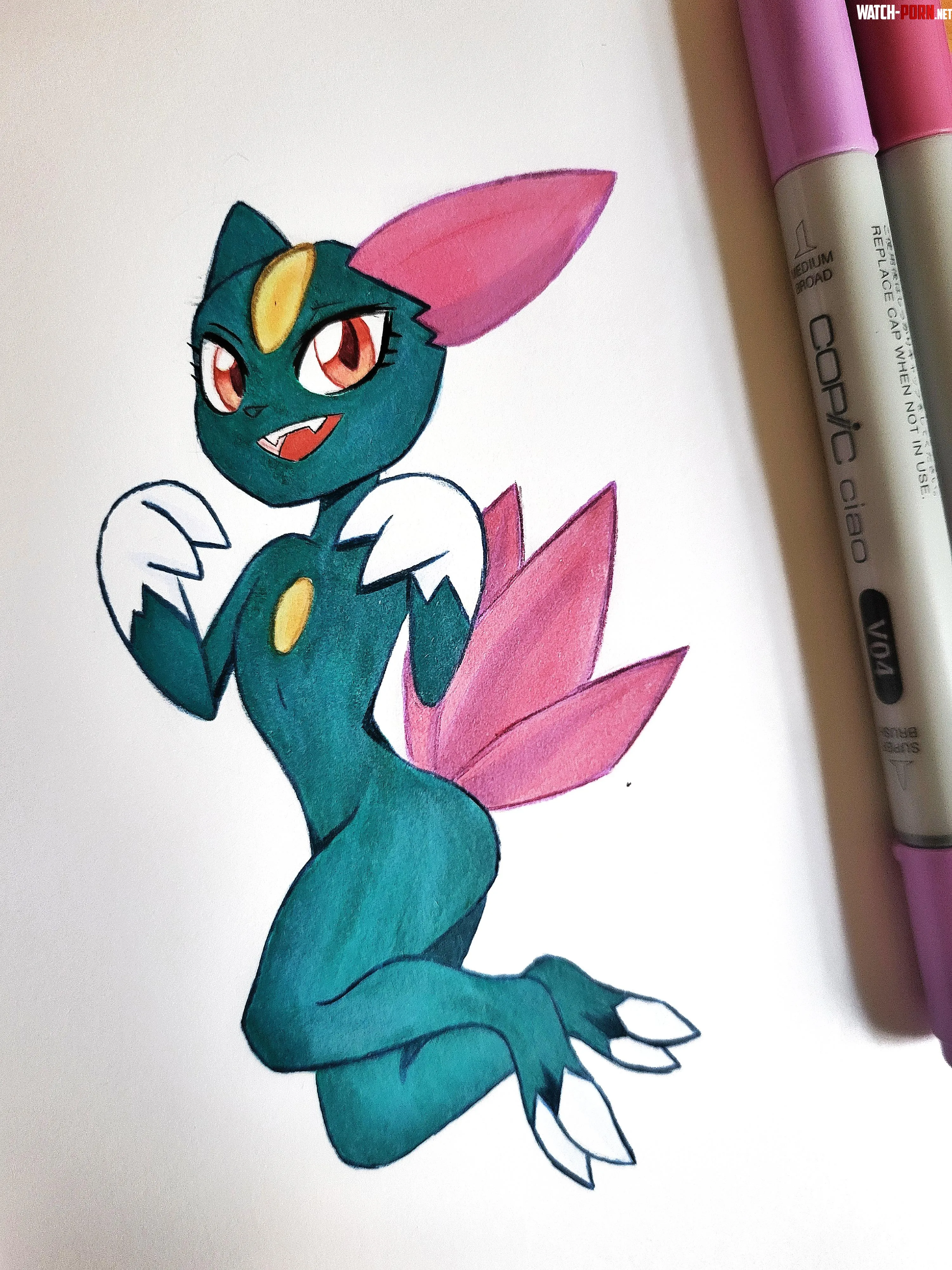 Just a sneasel fella art by me by victorgrovearts