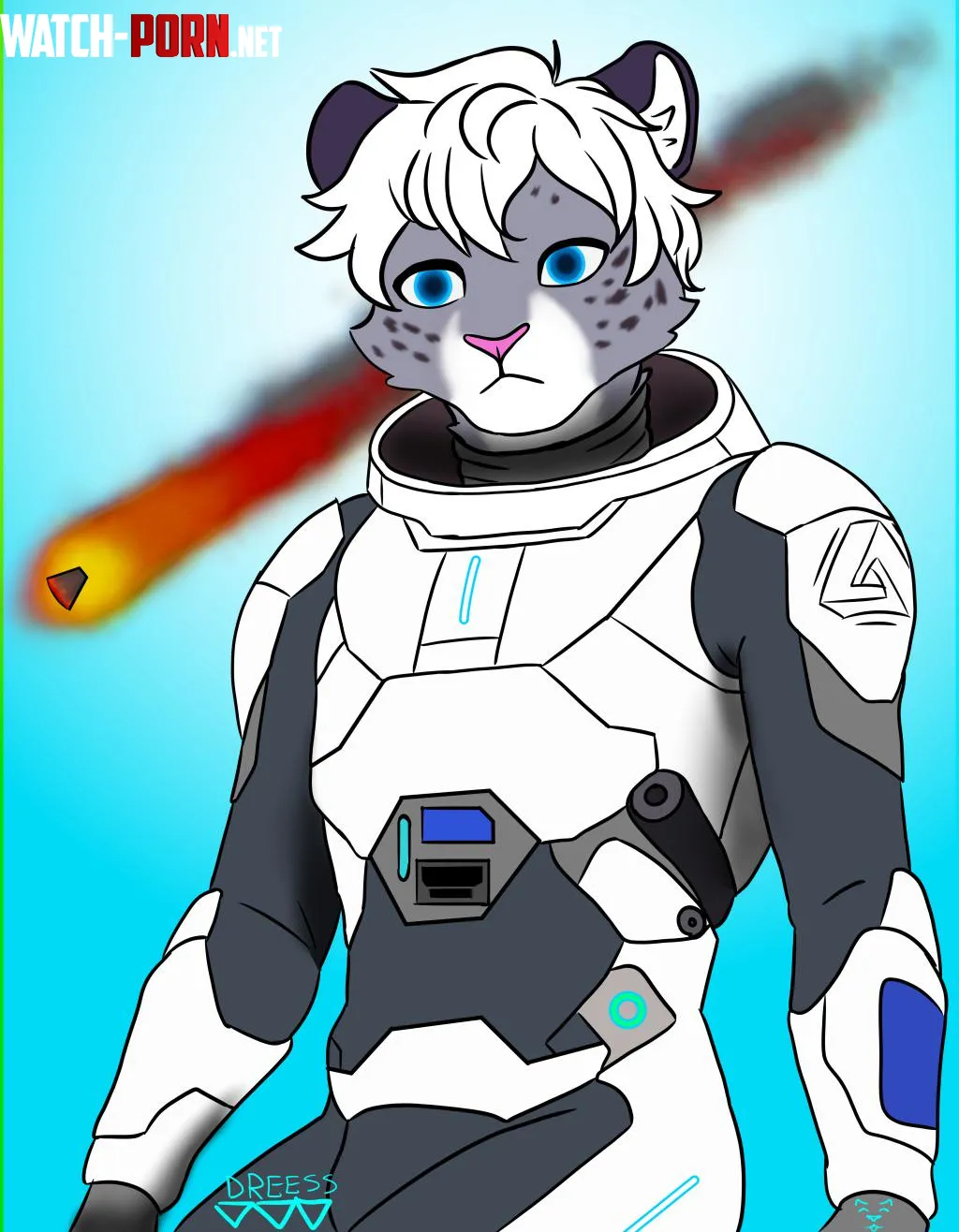 A snep in a pace suit by Dreess_the_snep