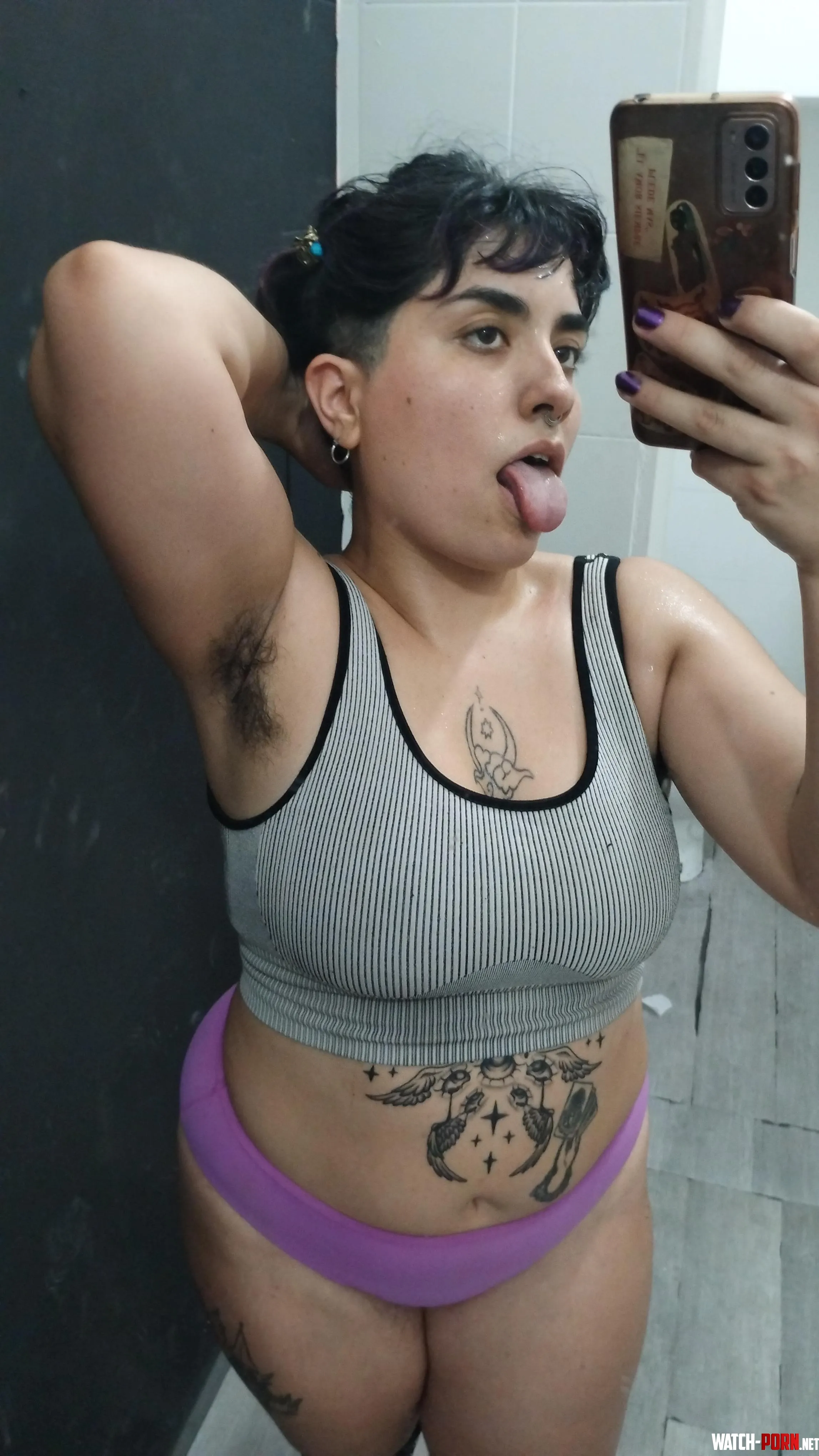 My pits are so smelly after workout Wanna sniff  by lebrava