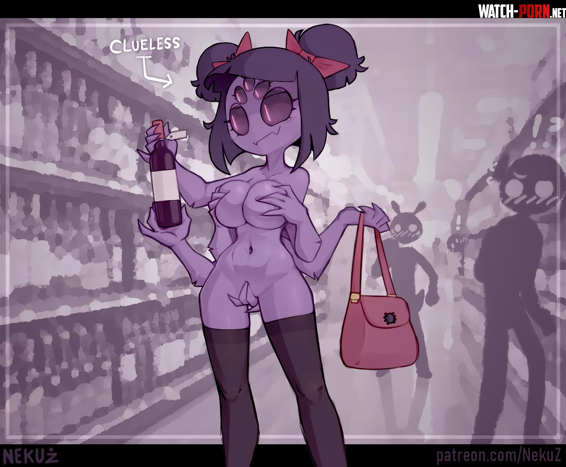 Muffet at the Grocery Store Nekuz Undertale by Cancel-Abject