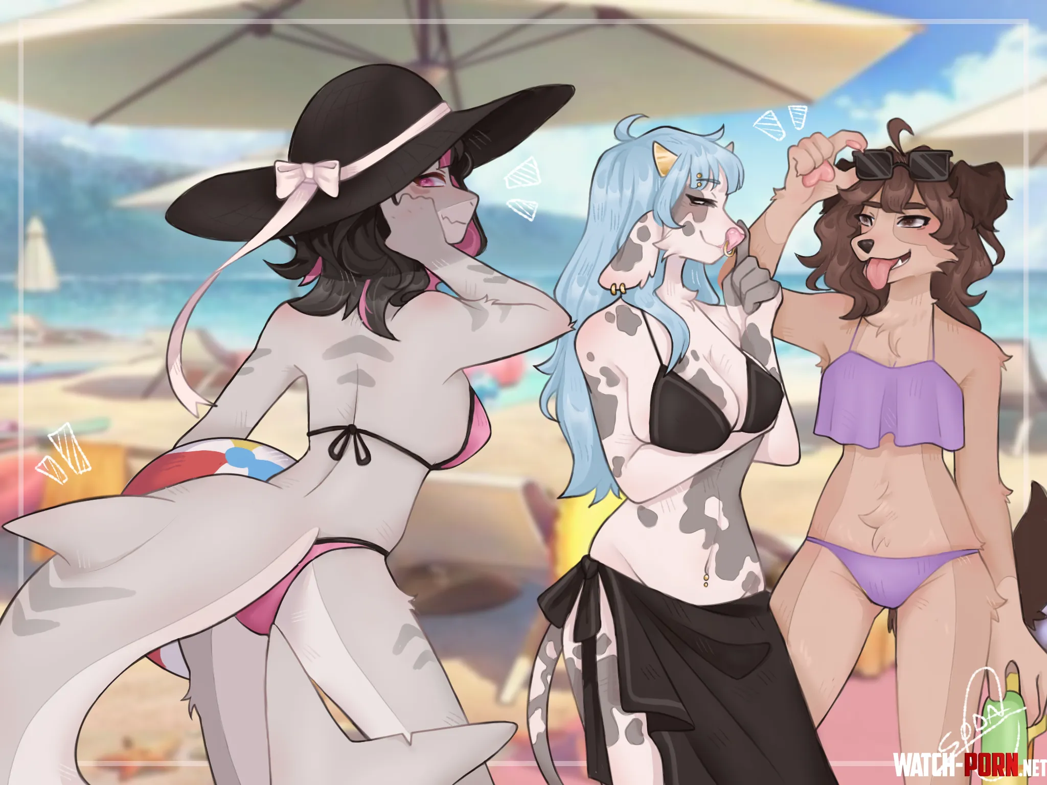 Fun at the beach Art by me gt3 by Born_Paint845
