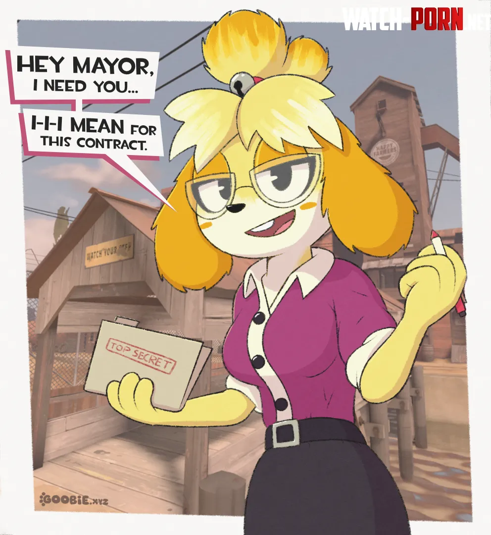 miss pauling x isabelle my art by GracieBellArt