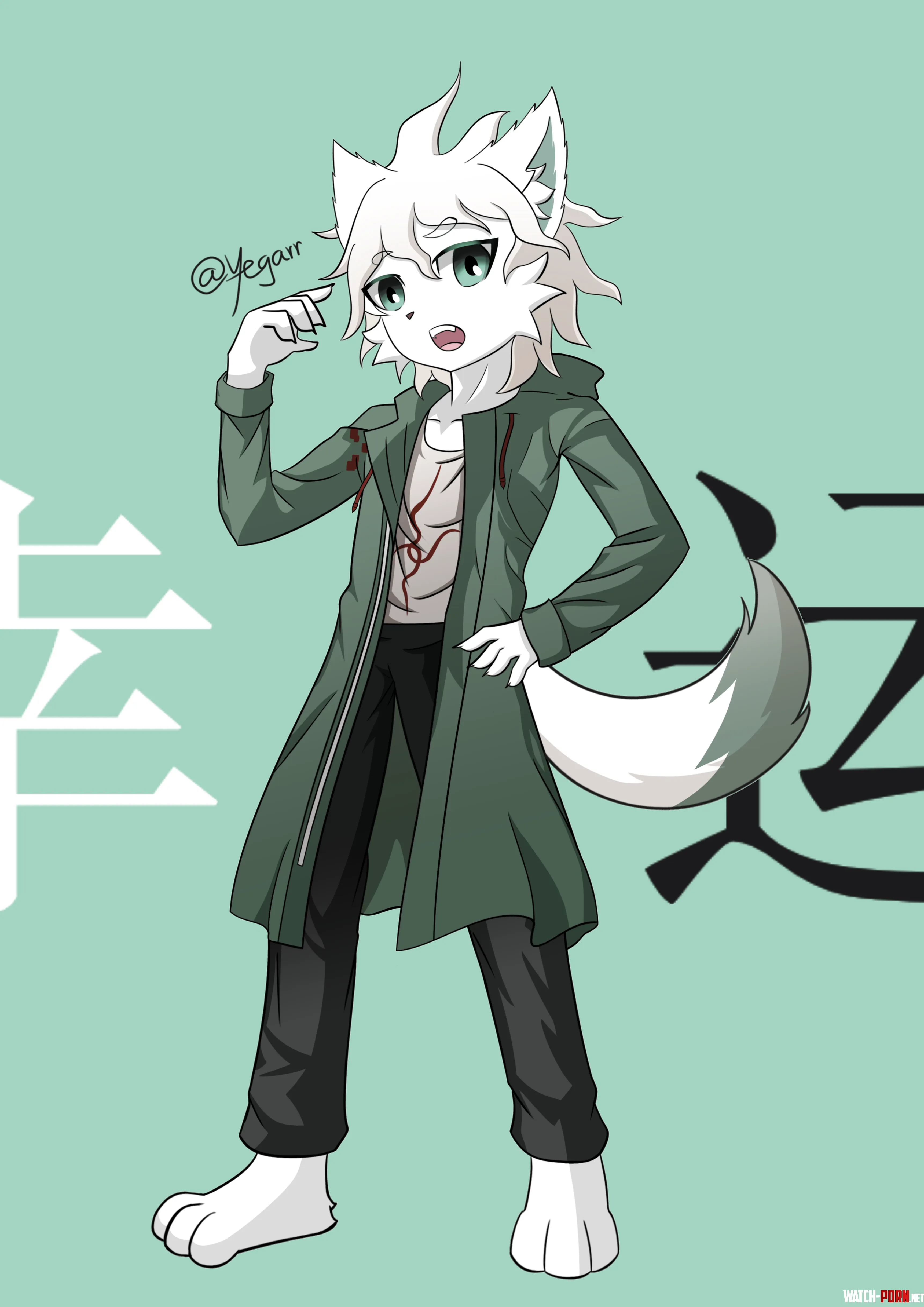 What if Nagito Komaeda was a furryart by me by Repulsive_Peanut_705