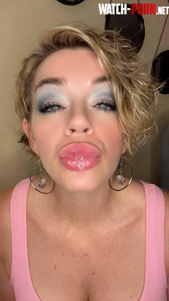 Clean the spit off my lips baby by SashaSins555