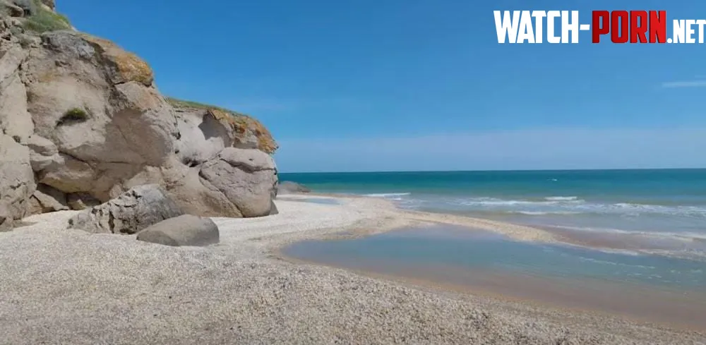 Beautiful pebble beach on the Black Sea by Stock-Olive