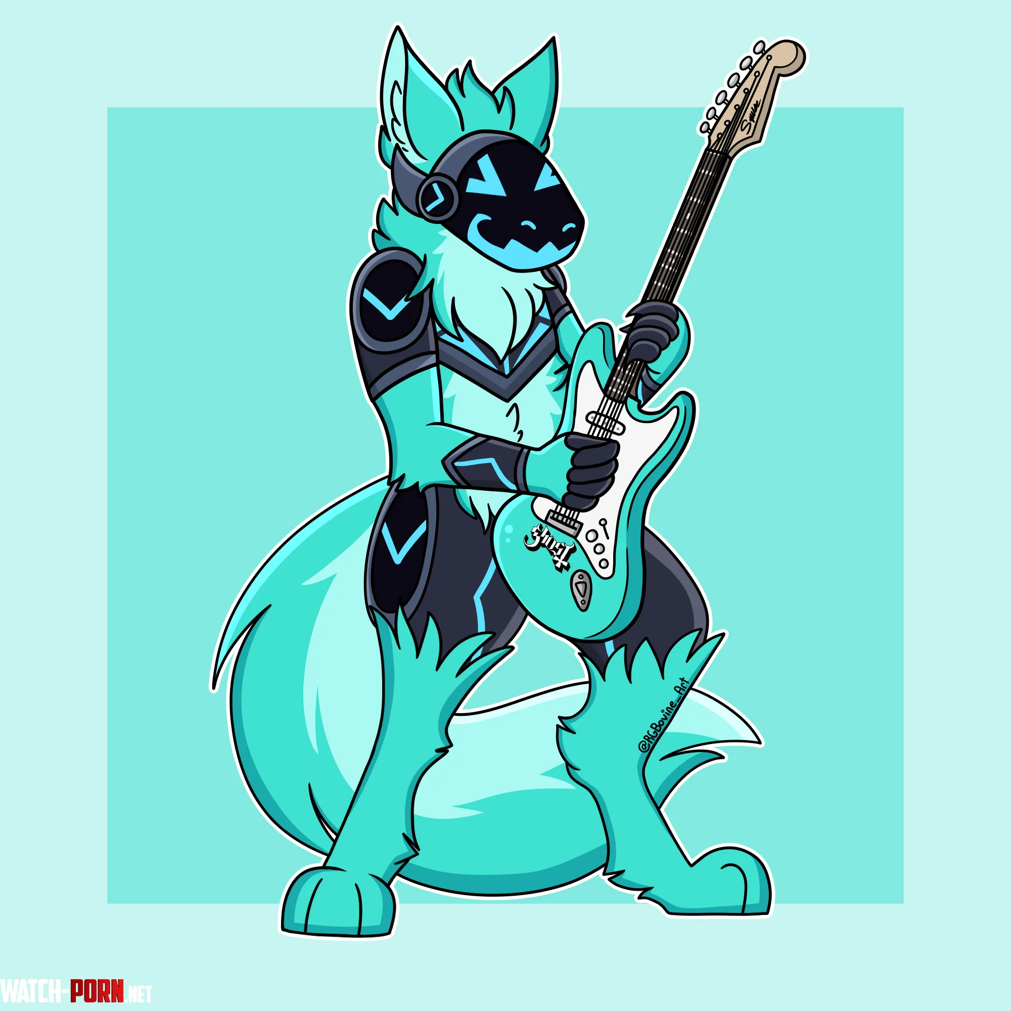 Rock on Art by me by RGBovine_Art