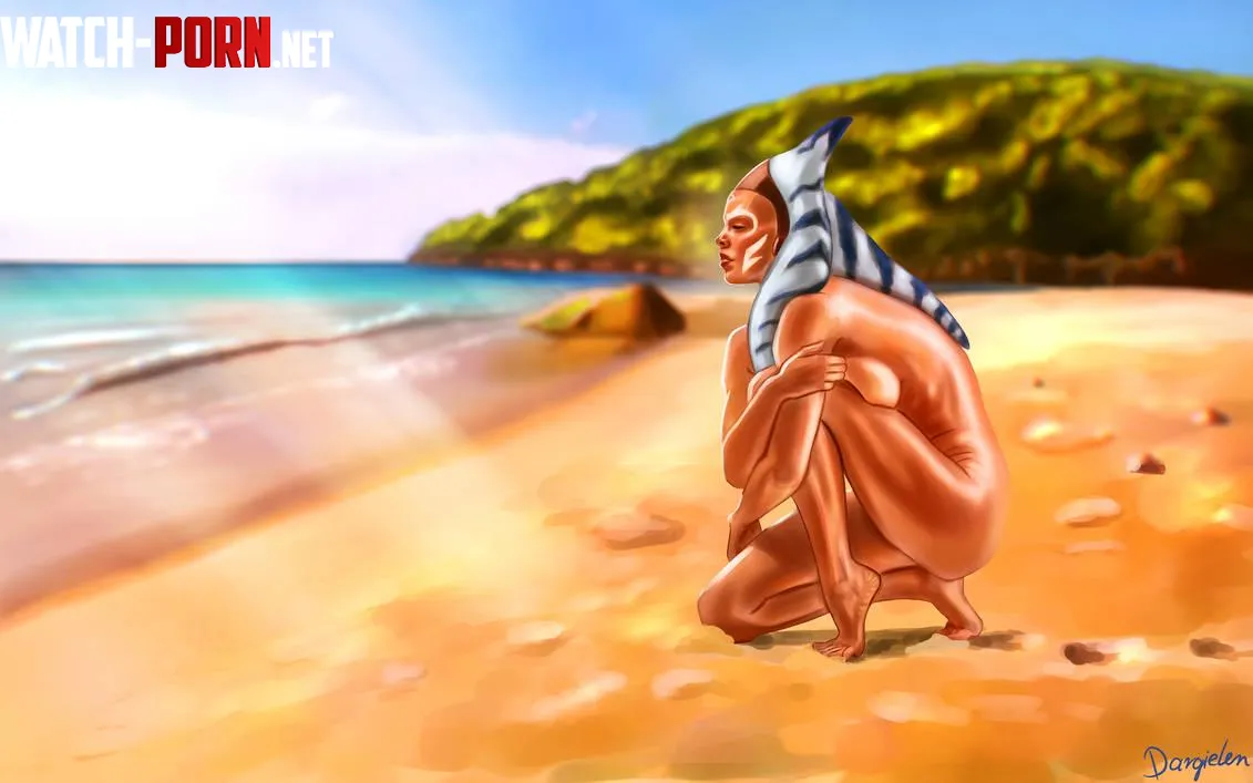 Ahsoka on a beach by Dargielen by Mearel
