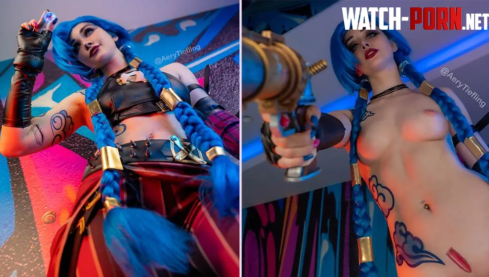 Jinx from Arcane by Aery Tiefling OC by AeryKorvair