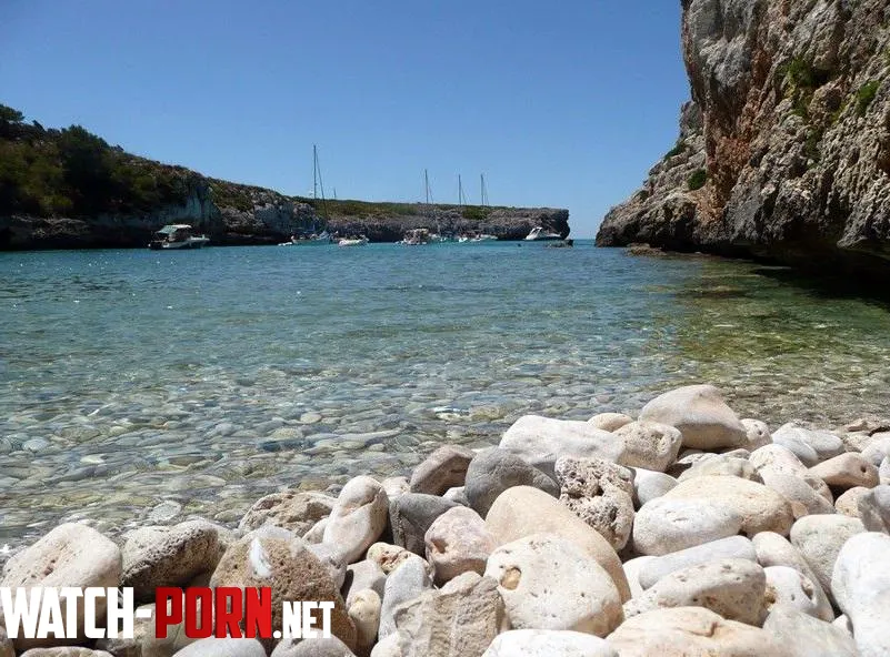 Cala Magraner a pebble beach near Cales de Mallorca by _13sparrow
