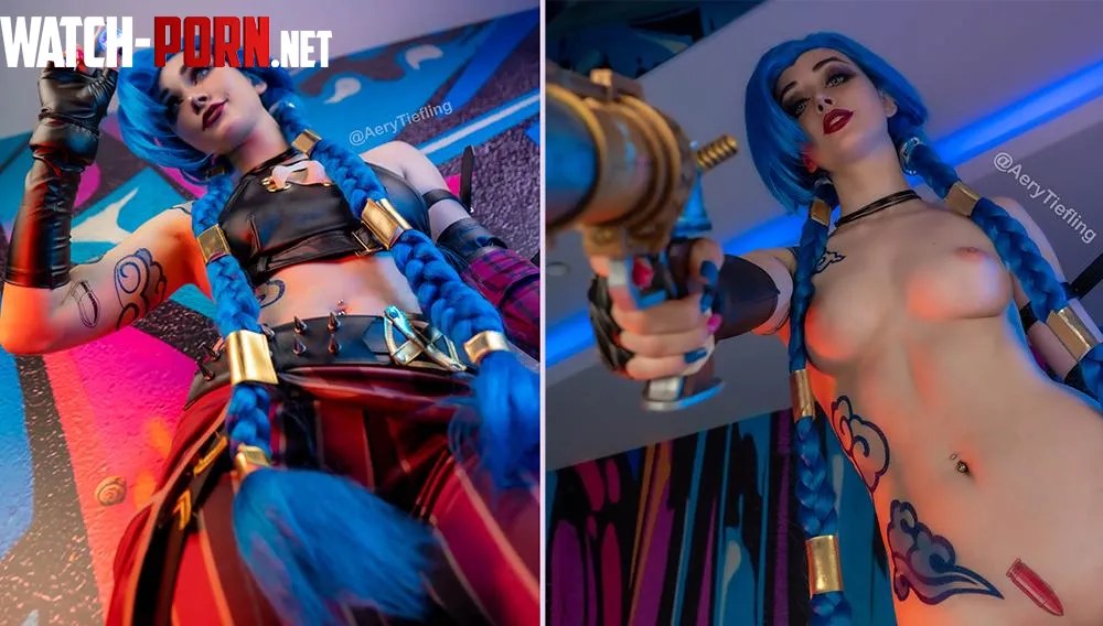 Jinx from Arcane by Aery Tiefling OC by AeryKorvair