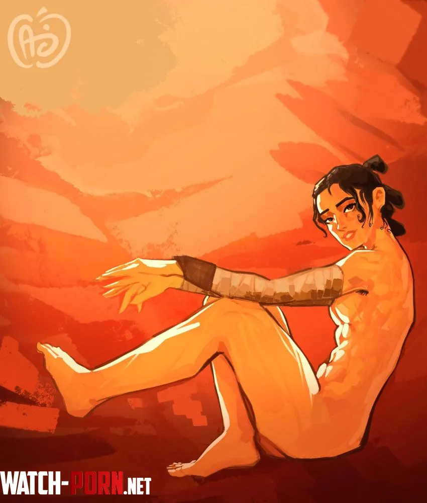 Rey in the desert jackapples by FuzzyOregano