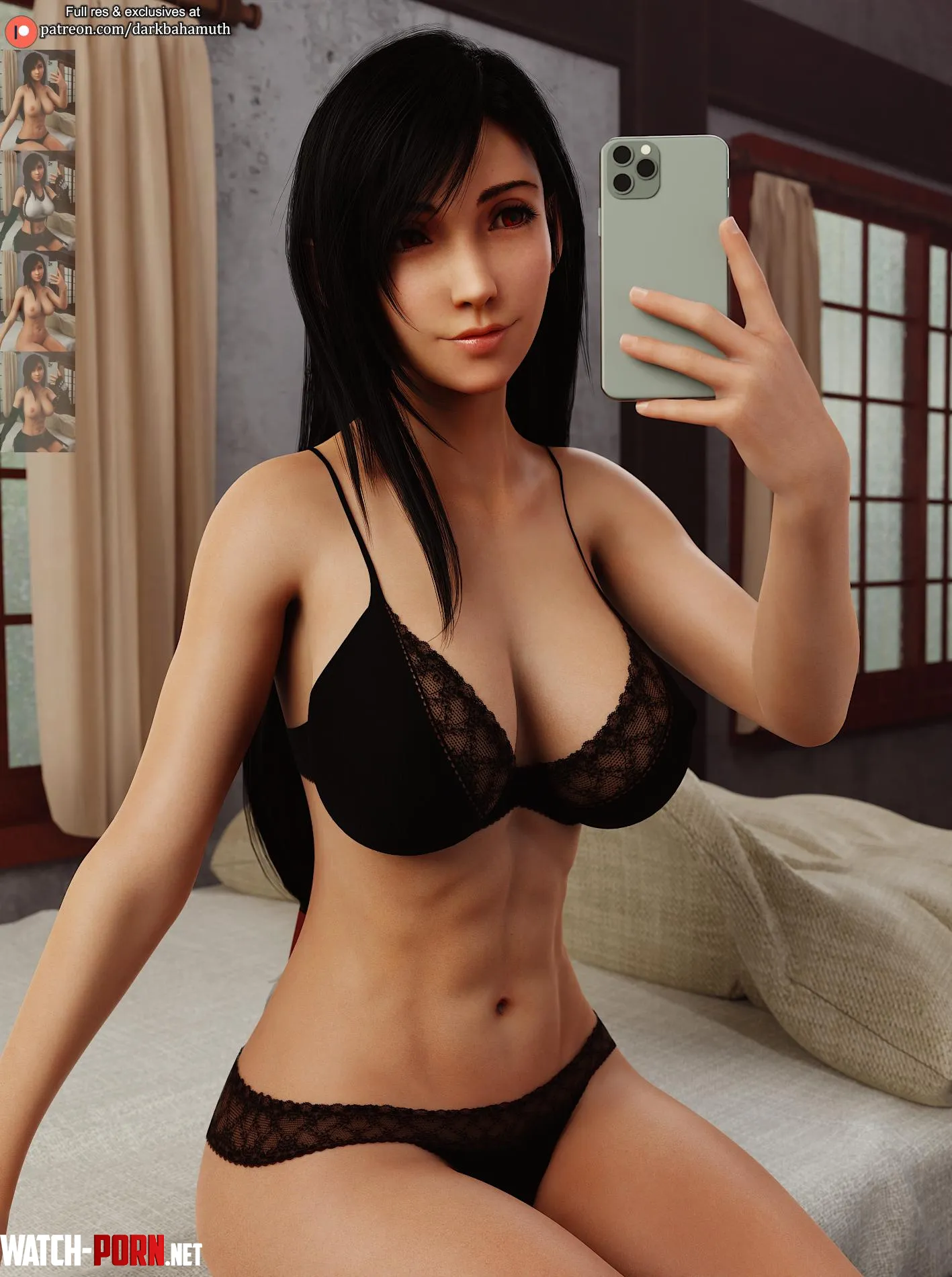 Tifa Takes a Selfie Darkbahamuth Final Fantasy 7 by Darkbahamuthh