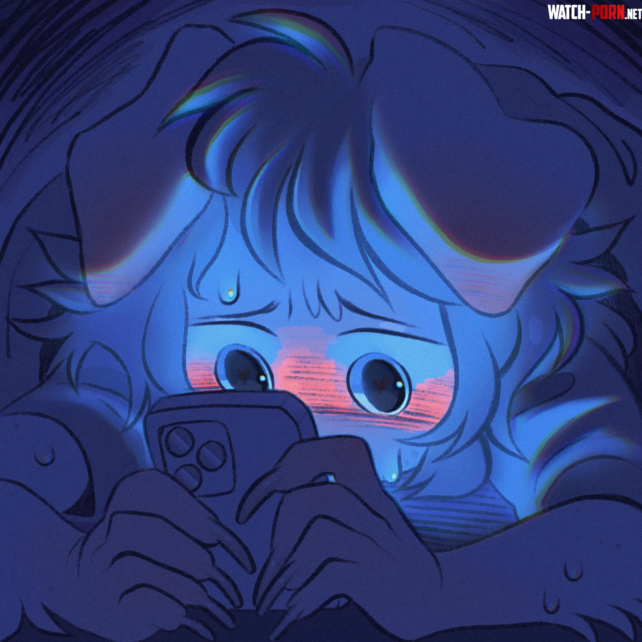 tsk tsk put your phone away and go to bed by underlyingbraintumor