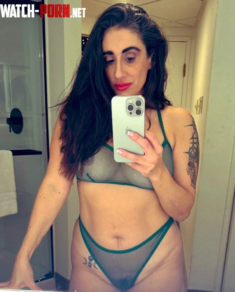 See Through Saturday Selfie  by FullBushHotwife