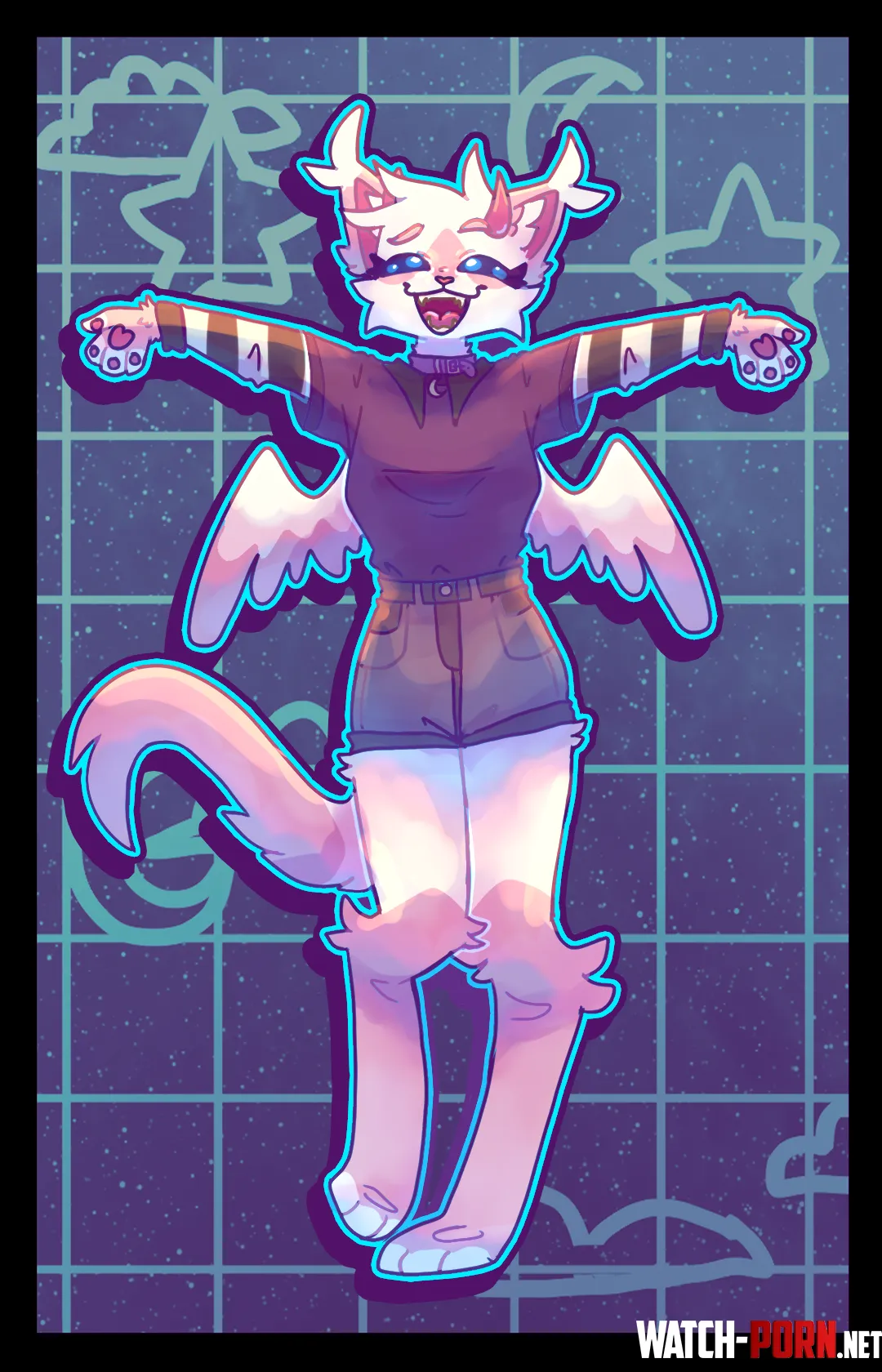 I LOVE YOU ALL lt3 art by me by rosefloofykitty