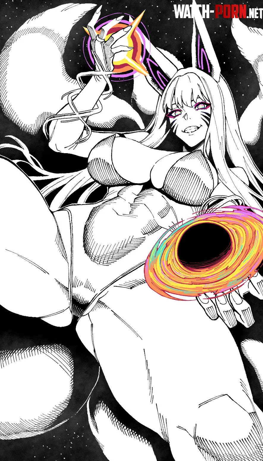 GalaxyDestroying Kitsune Websake Original by Throwawheylmao
