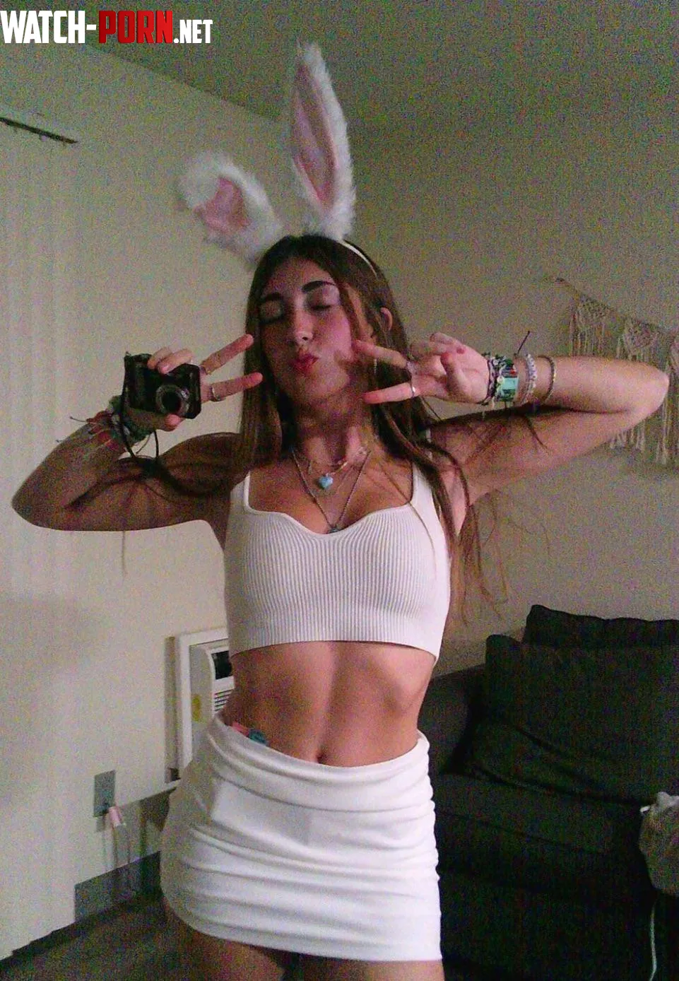 Peace from the White Rabbit by KamiOrenTicklee
