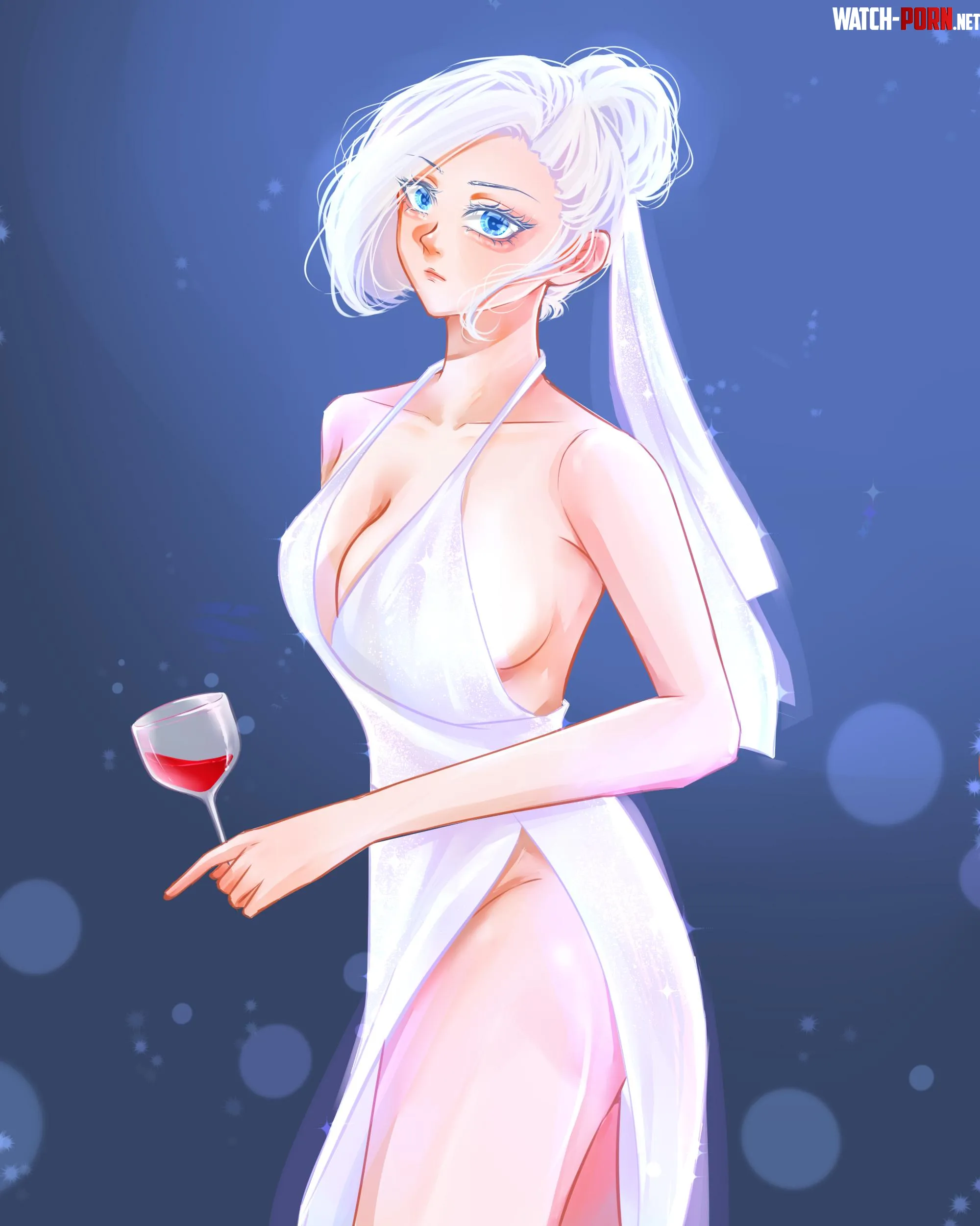 Winter in a sexy dress lohaloooha rwby by darkrobbe1