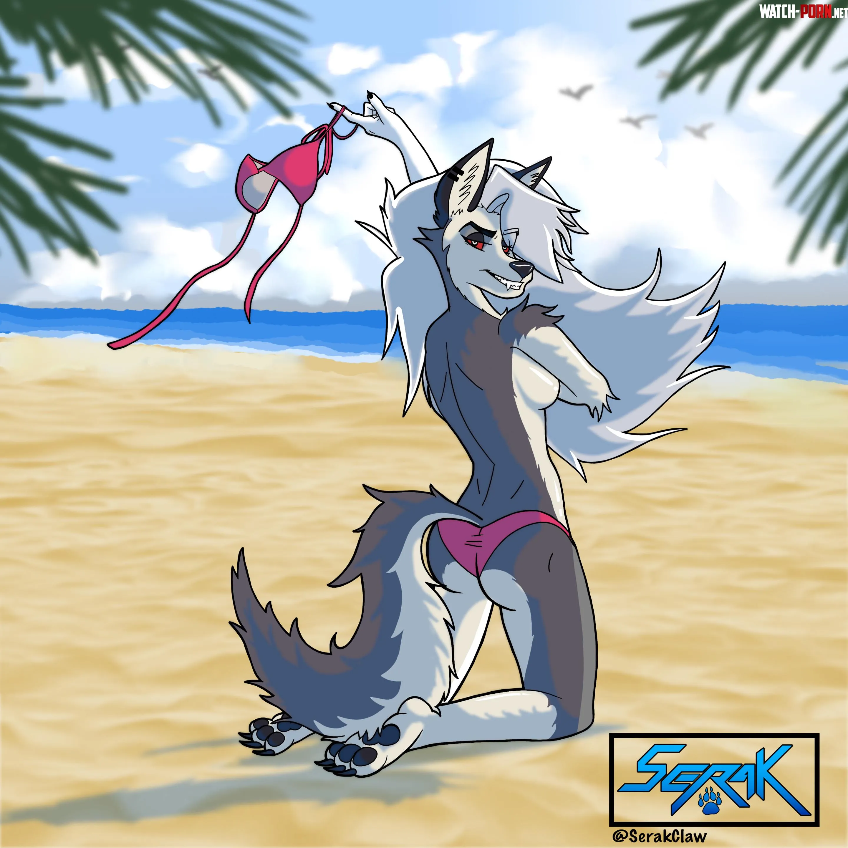 Hot Hellhound  Loona F SerakClaw by SerakClaw