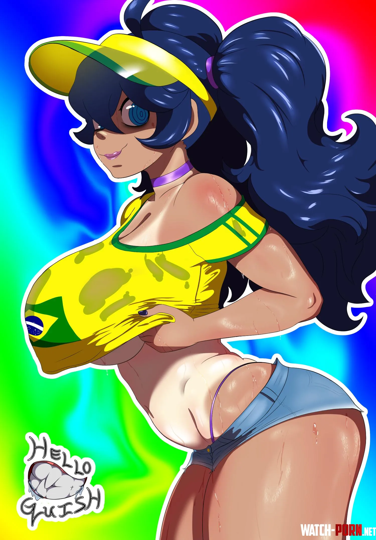 Brazilian Hex Maniac Helloguish pokemon by HelloGuish