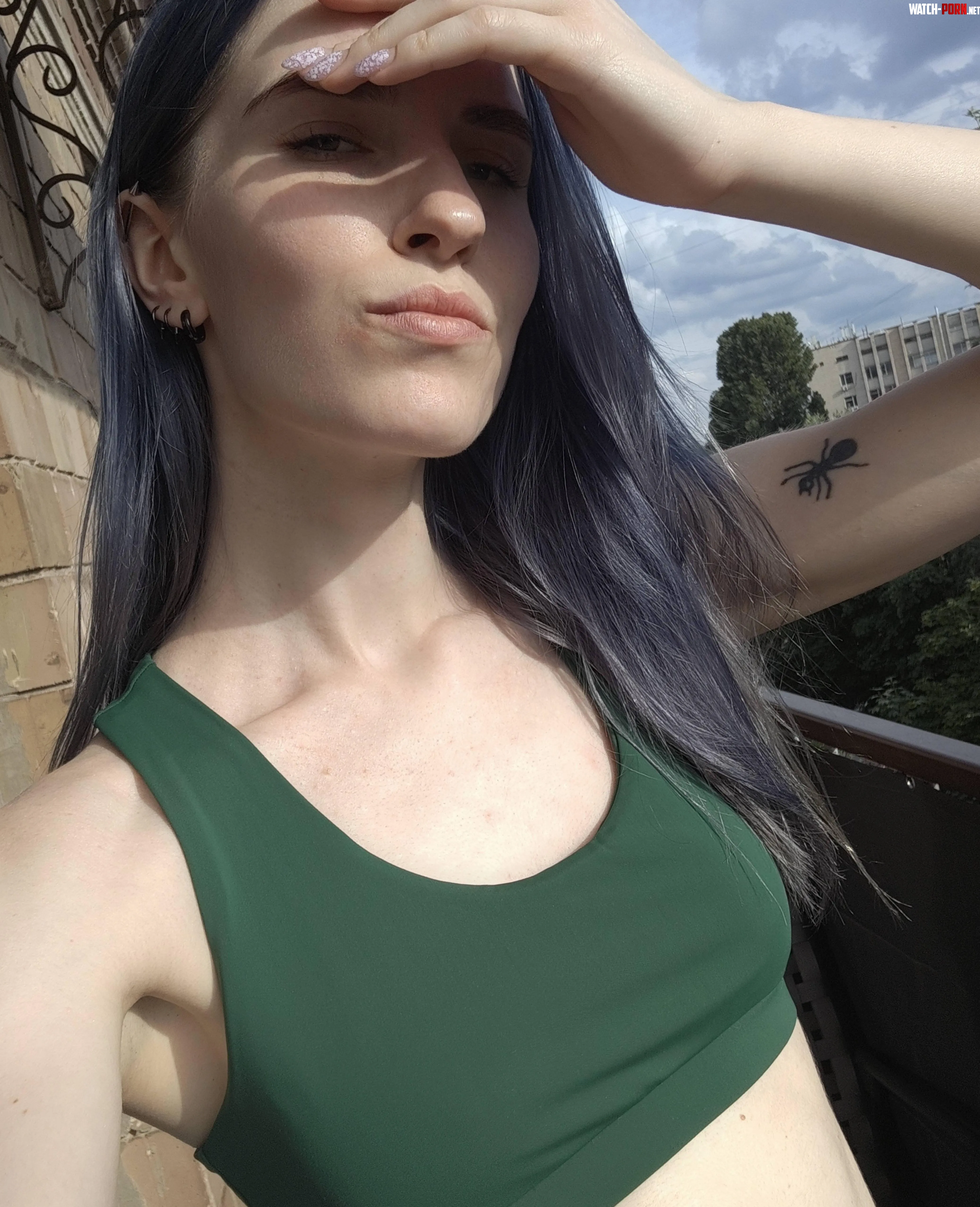 the sun hitting my body is an excuse to take selfies by hailey_cute