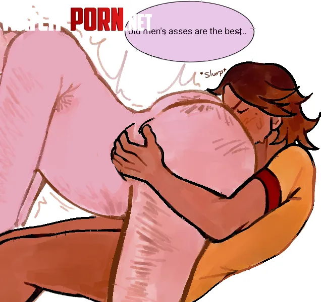 Man thinking straight facts by CleanA2MLover