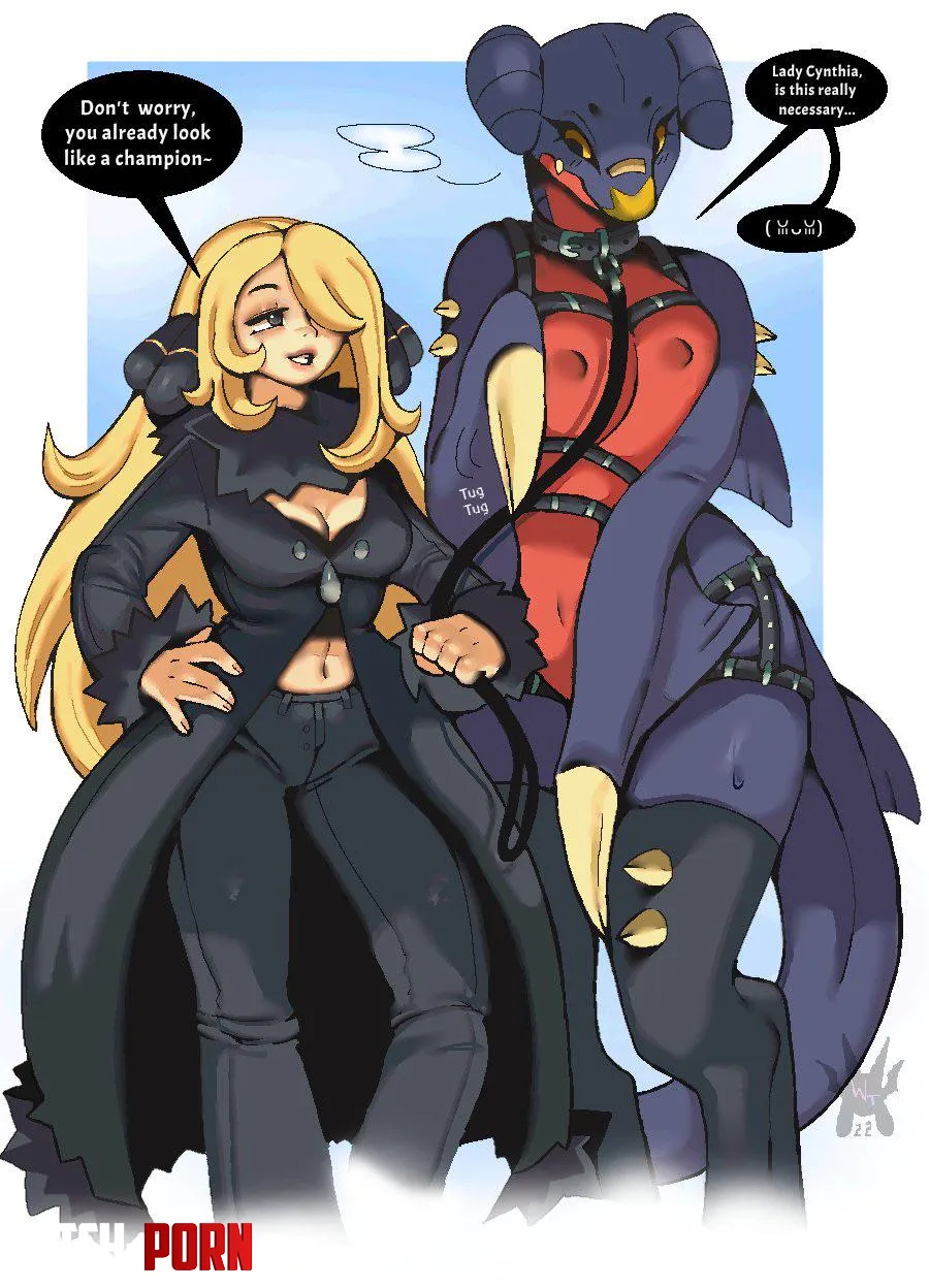 Taking her garchomp for a walk FF wolfertinger by Ok_Fold2785