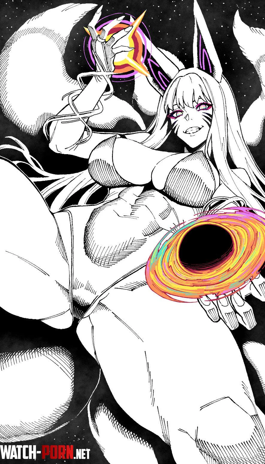 GalaxyDestroying Kitsune Websake Original by Throwawheylmao