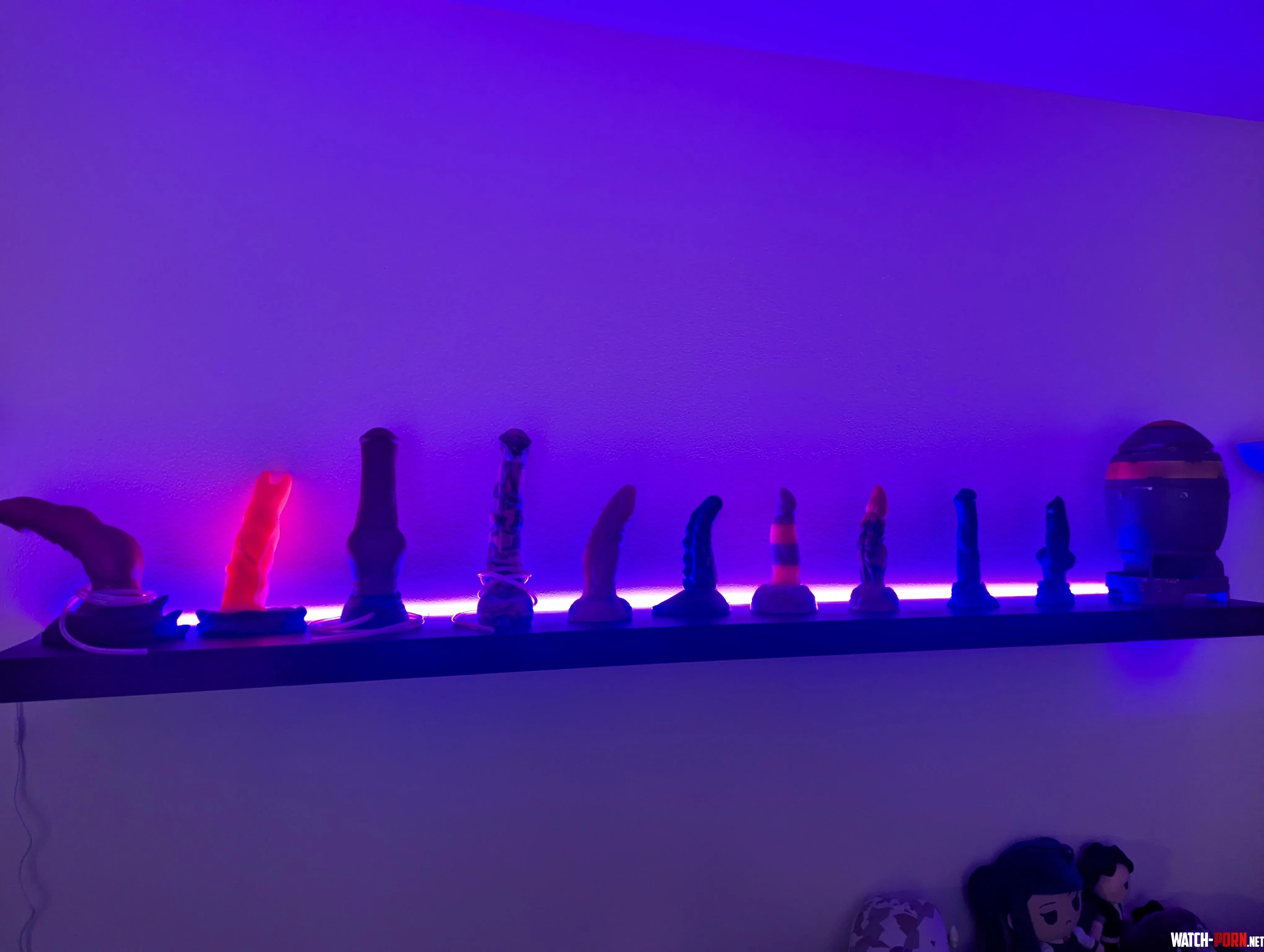 Neon living room decor by Phoenyx_Fall