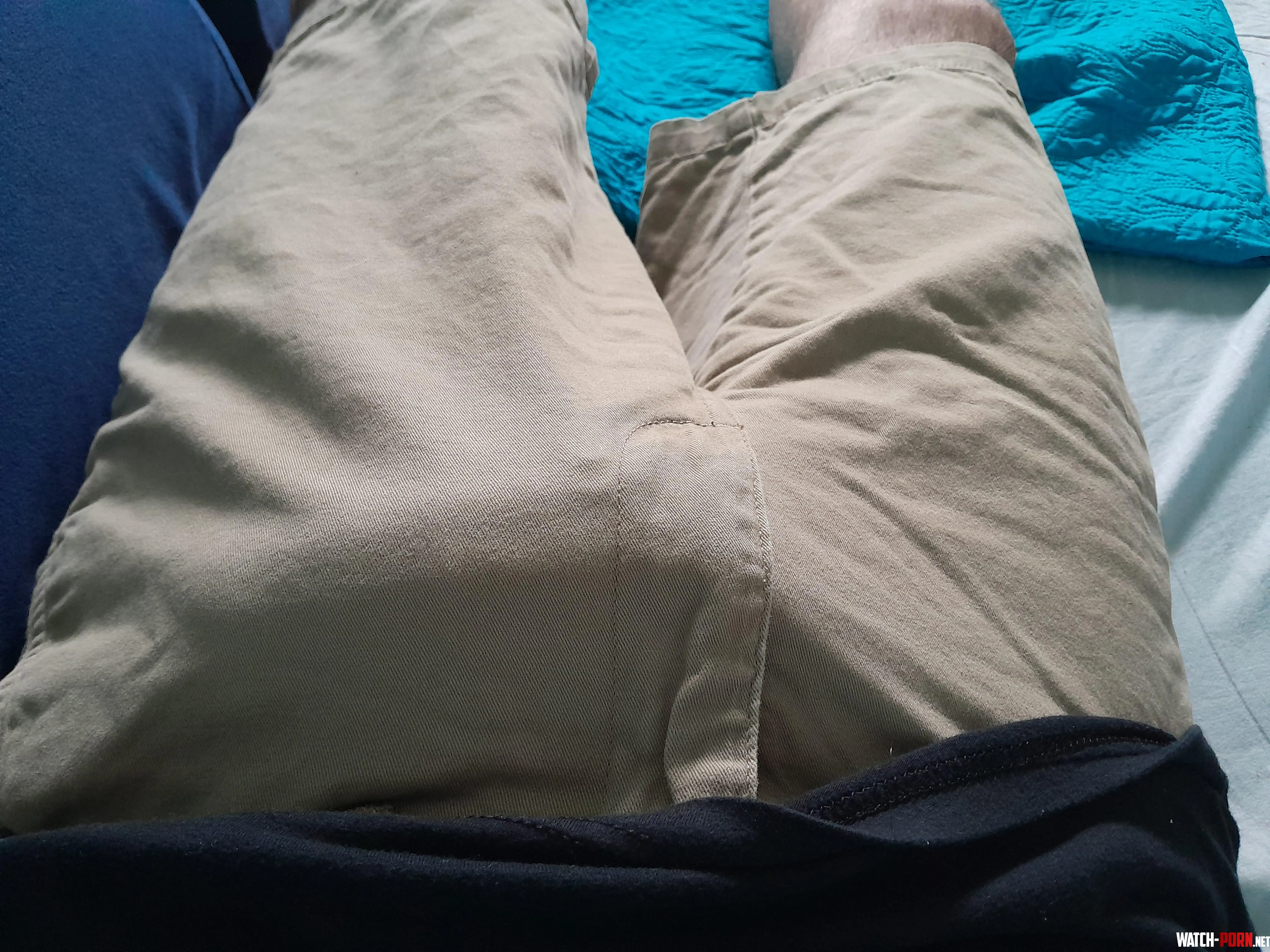 Love playing with my bulge 30 by Horror_Mirror_3887