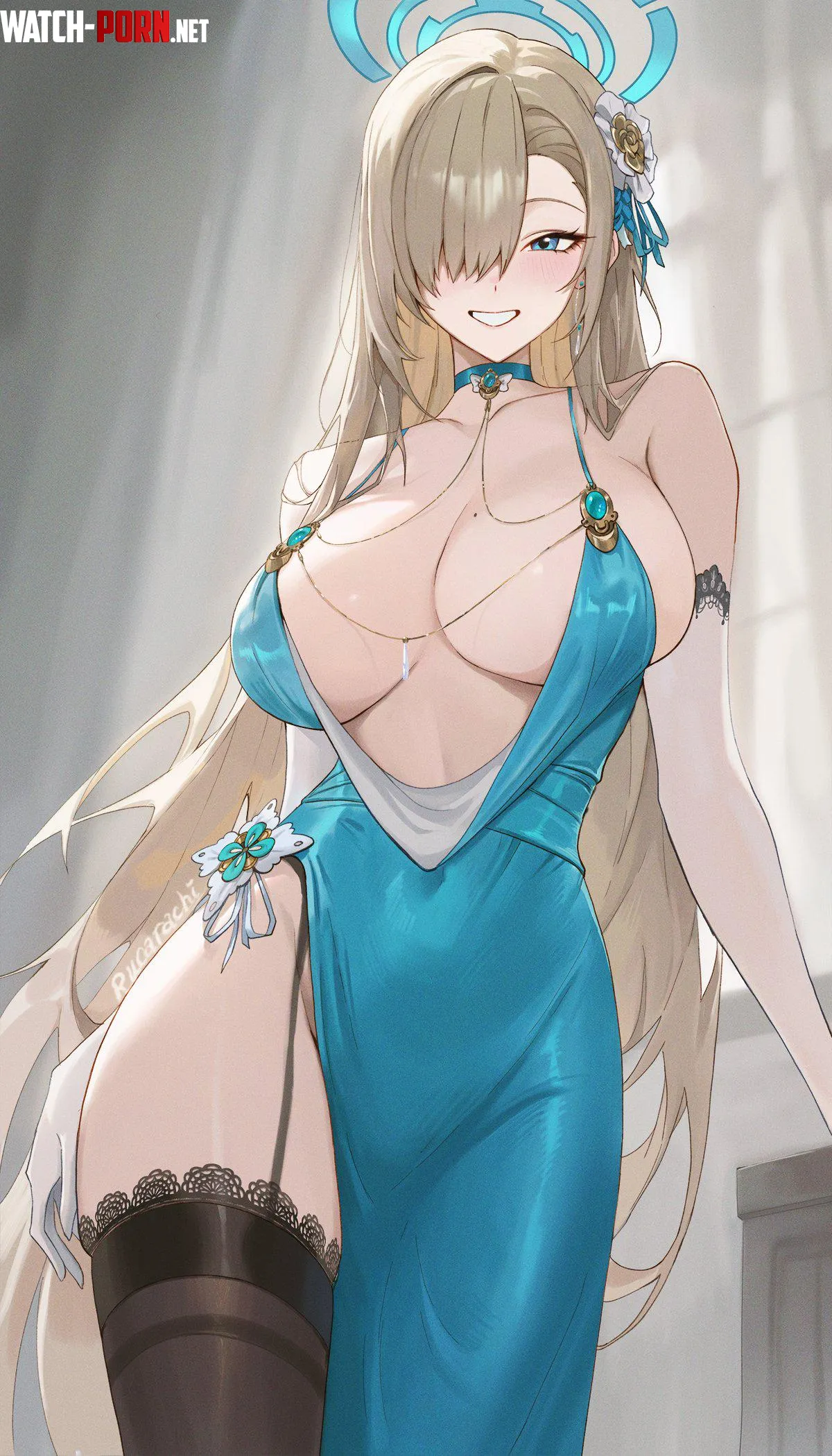 Party Dress Asuna by xSaviour_N