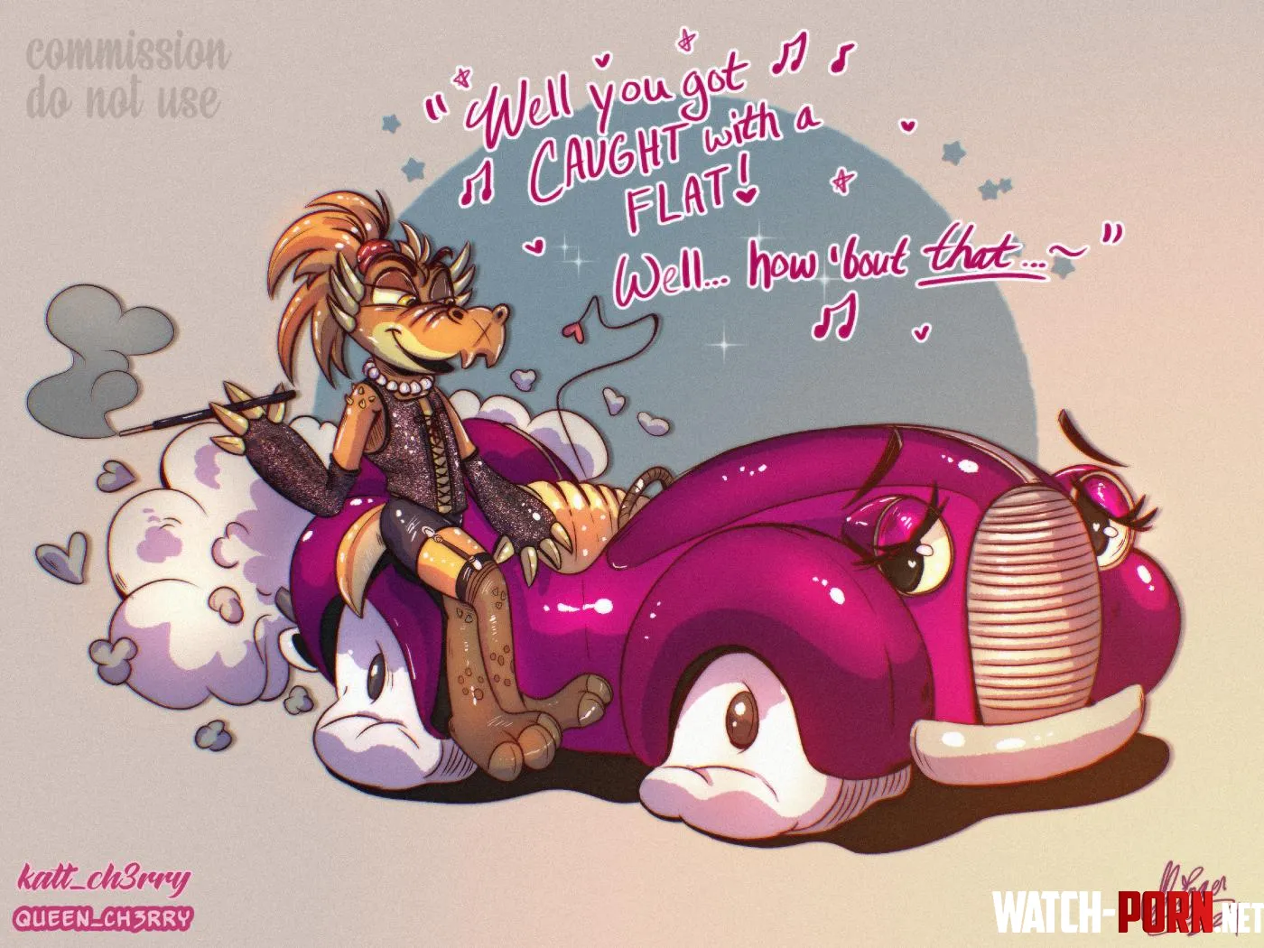 Retro cartooninspired commission I just finished by V16ClassyCaddy_art
