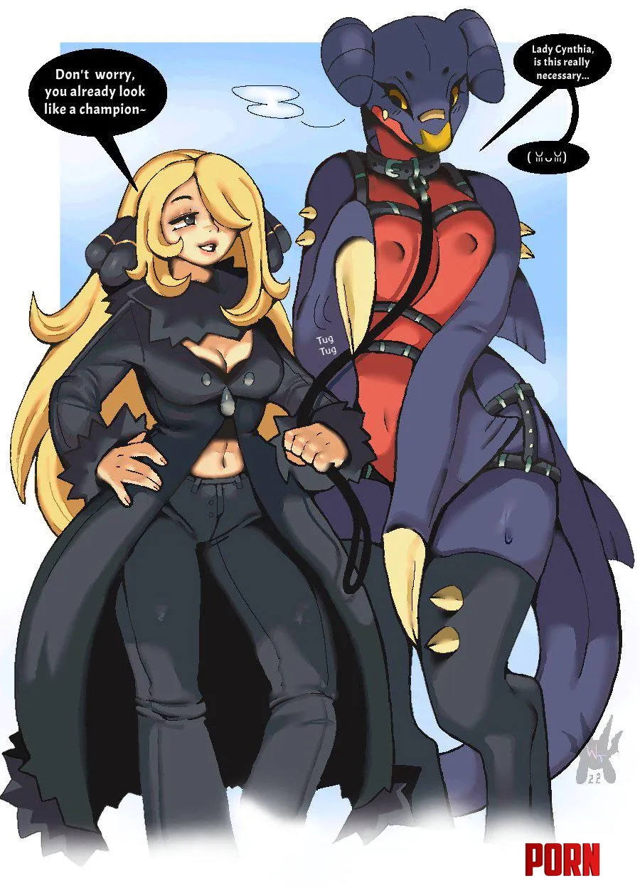 Taking her garchomp for a walk FF wolfertinger by Ok_Fold2785