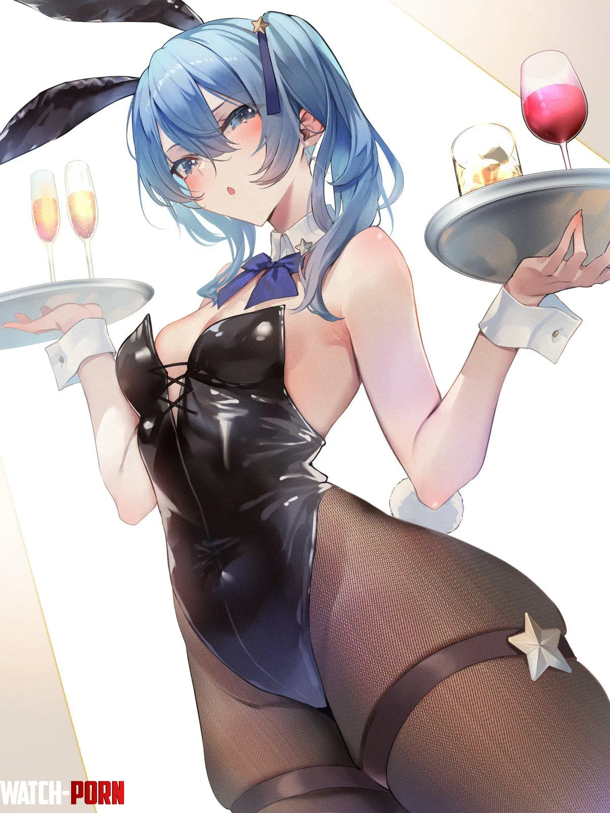 Waitress Bunny Suisei Hololive by CheetahSperm18